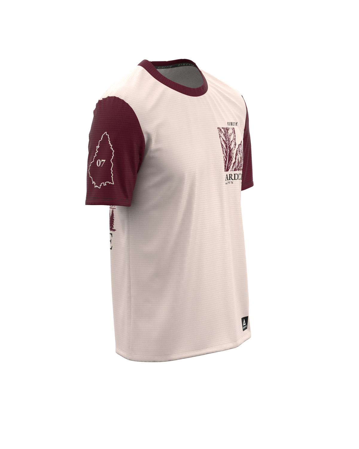 FALKON MEN ARDECHE BORDEAUX - Maillots trail-running - 4 - kinetik-adrenalink