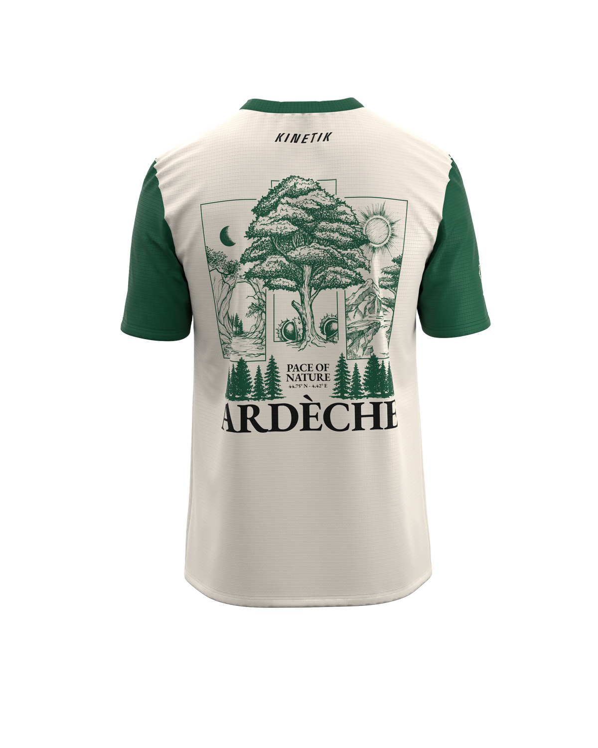 FALKON MEN ARDECHE GREEN - Maillots trail-running - 2 - kinetik-adrenalink