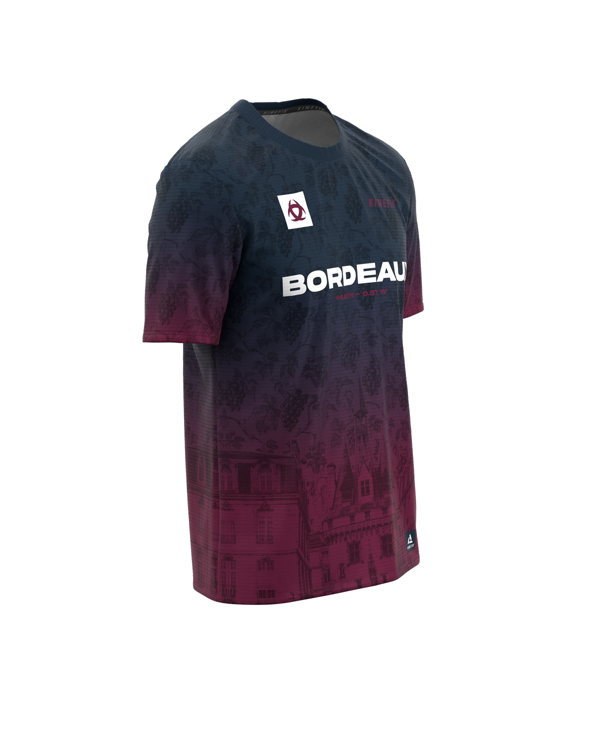 FALKON MEN BORDEAUX - Maillots trail-running - 3 - kinetik-adrenalink