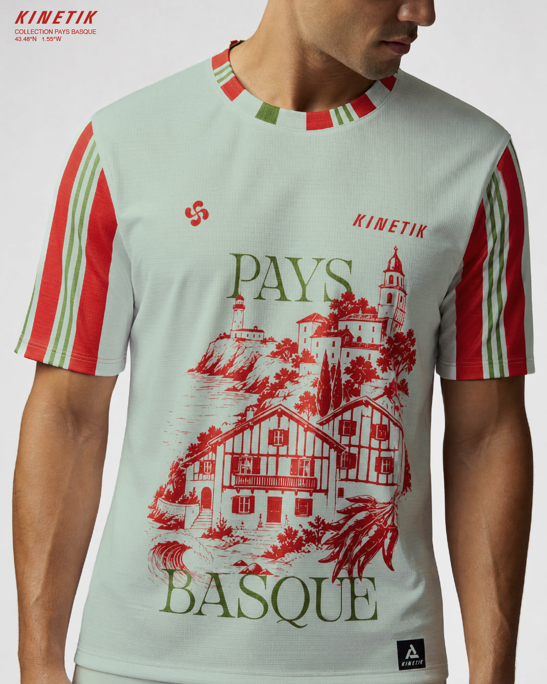 FALKON MEN PAYS BASQUE LANDSCAPE - Maillots trail-running - 2 - kinetik-adrenalink