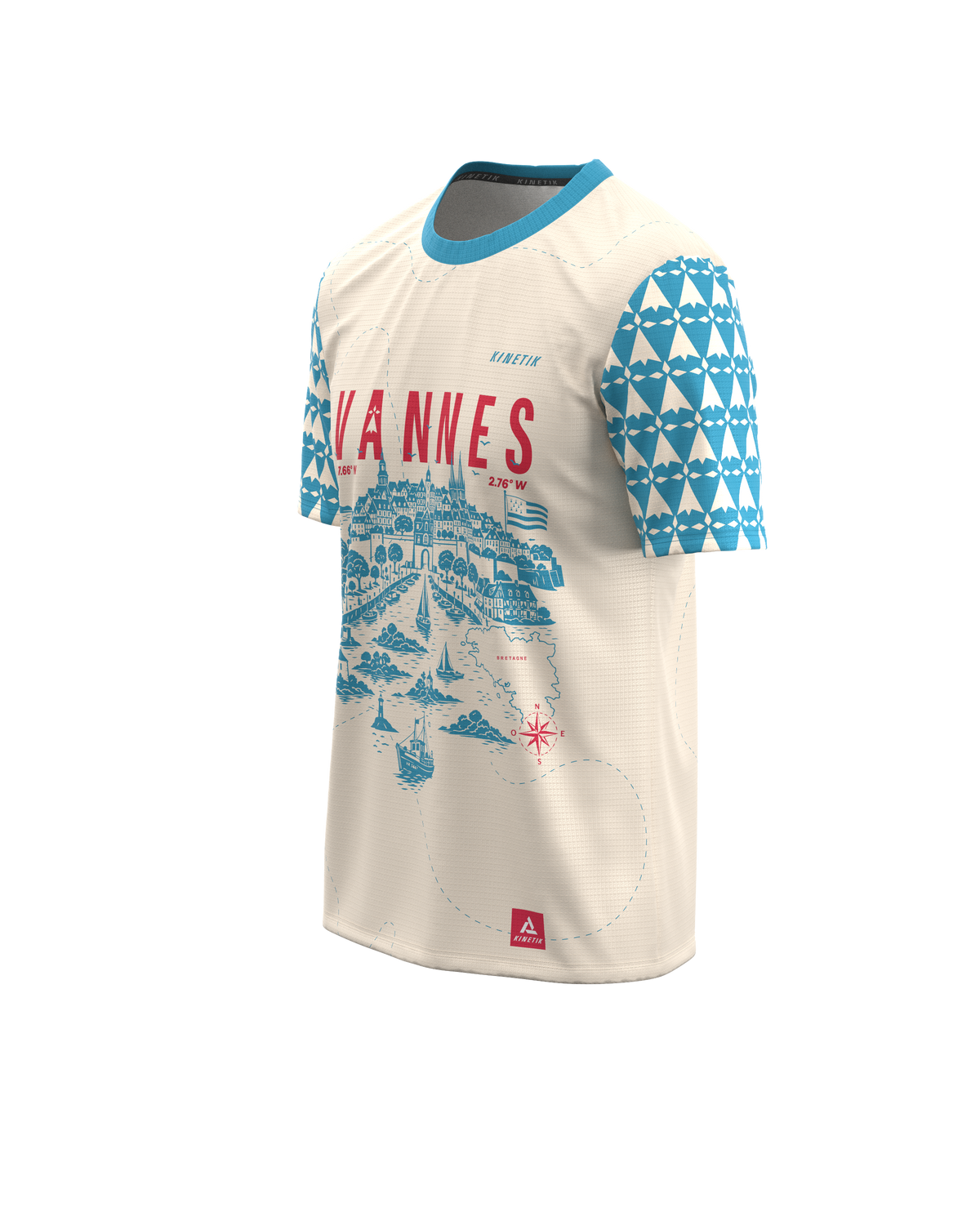FALKON MEN VANNES BLEU - Maillots trail-running - 1 - kinetik-adrenalink