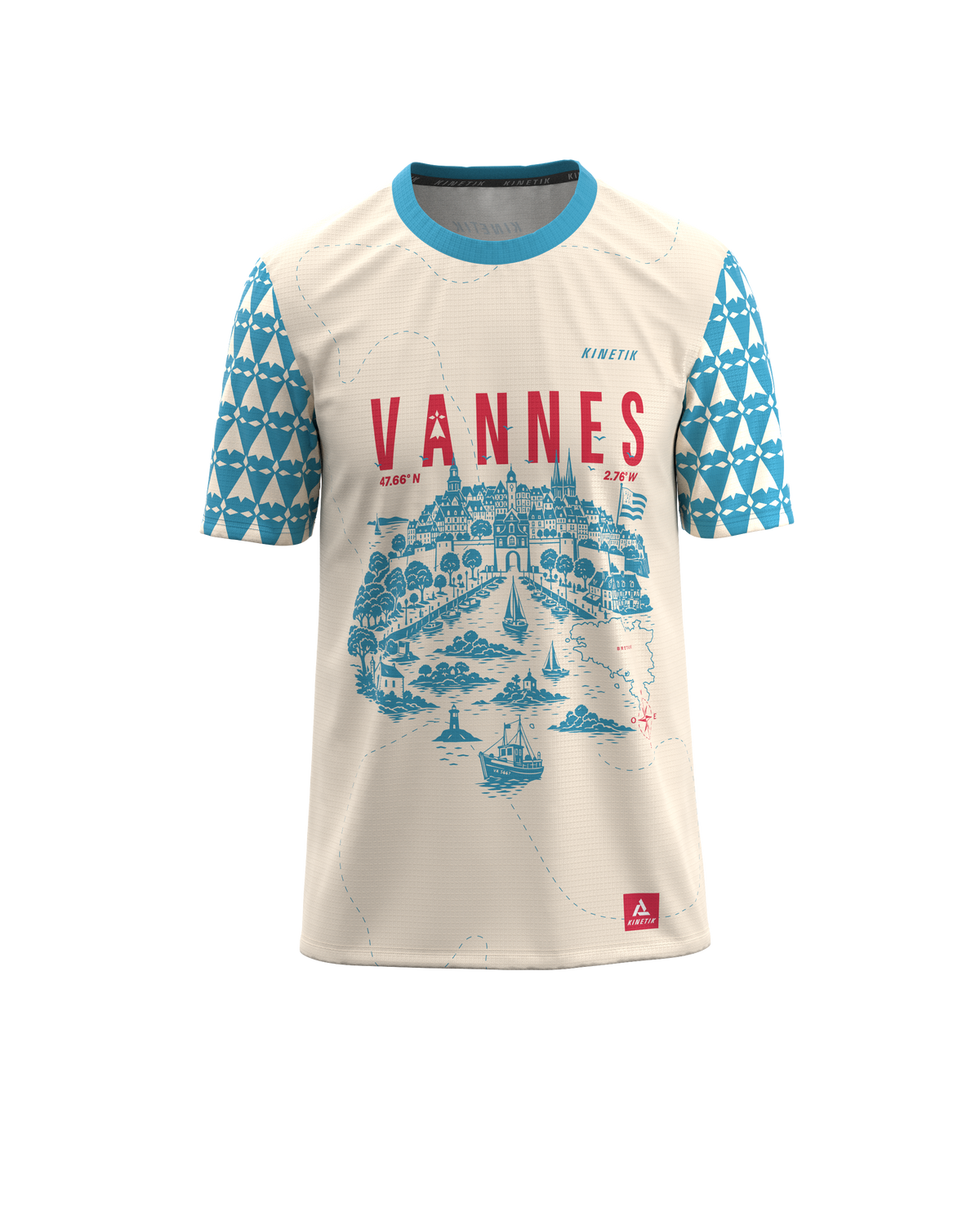 FALKON MEN VANNES BLEU - Maillots trail-running - 2 - kinetik-adrenalink