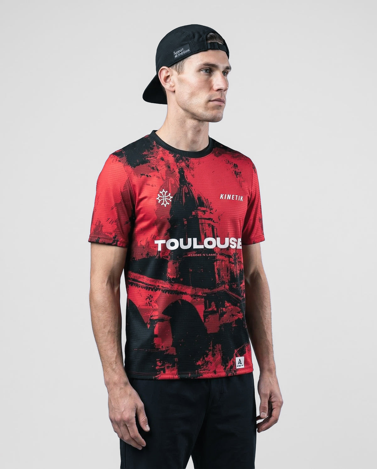 FALKON TOULOUSE RED MEN - Maillots trail-running - 2 - kinetik-adrenalink