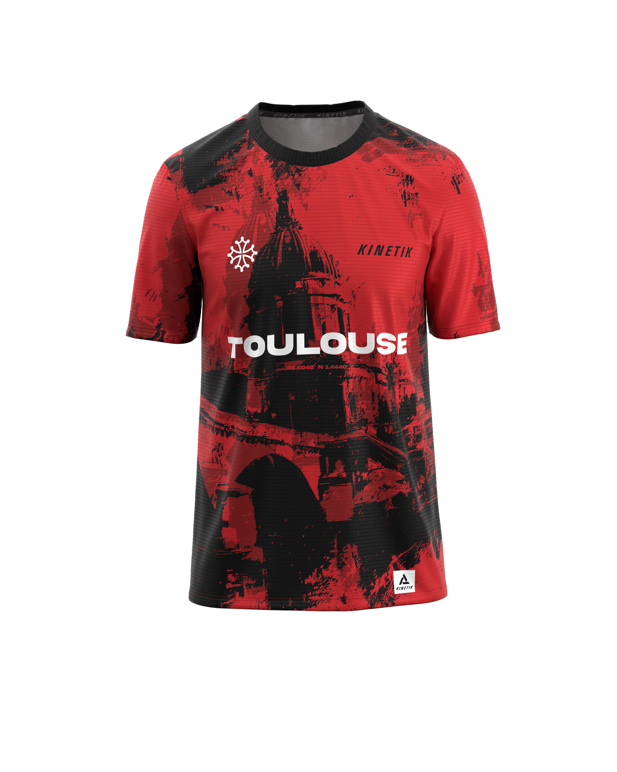 FALKON TOULOUSE RED MEN - Maillots trail-running - 3 - kinetik-adrenalink
