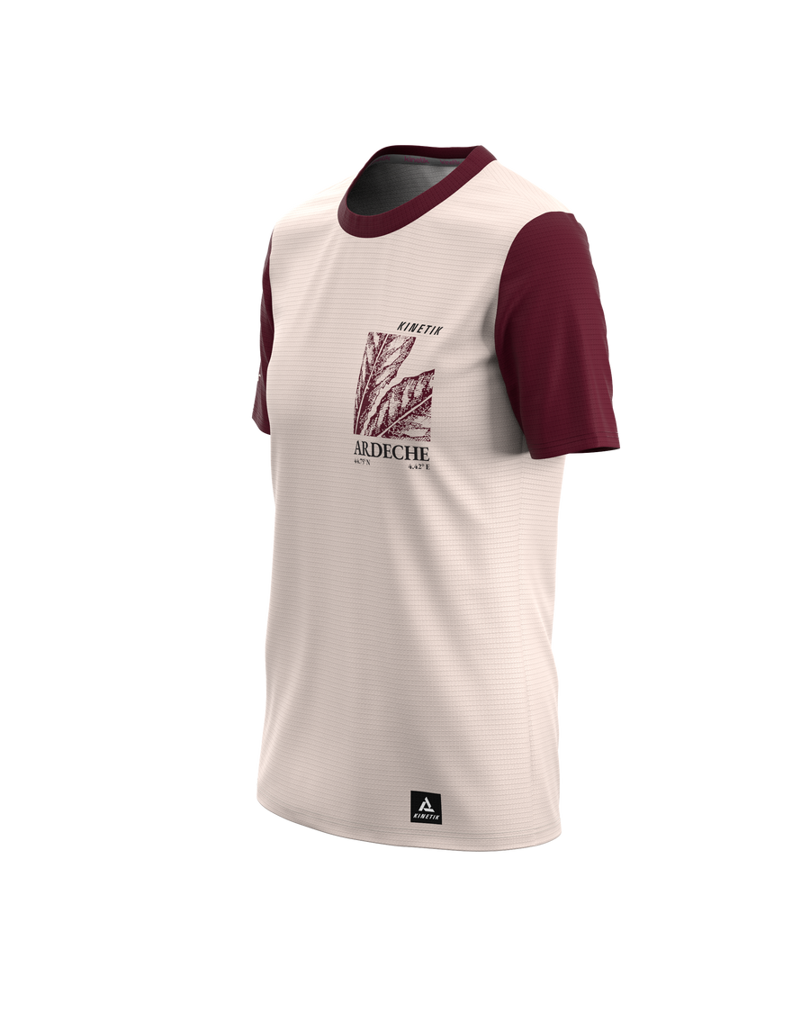 FALKON WOMEN ARDECHE BORDEAUX - Maillots trail-running - 1 - kinetik-adrenalink