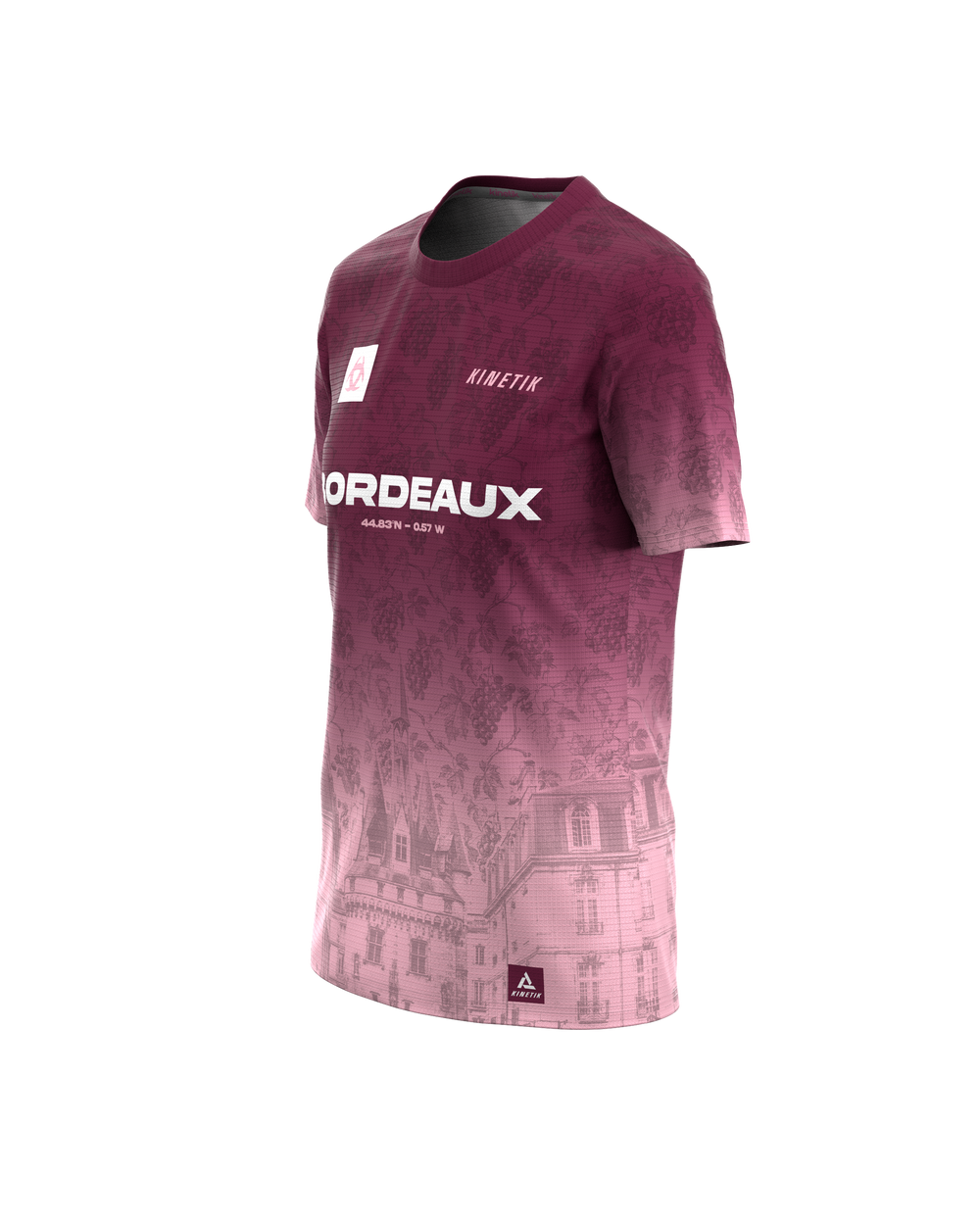 FALKON WOMEN BORDEAUX - women's short-sleeve trail-running jersey - kinetik-adrenalink