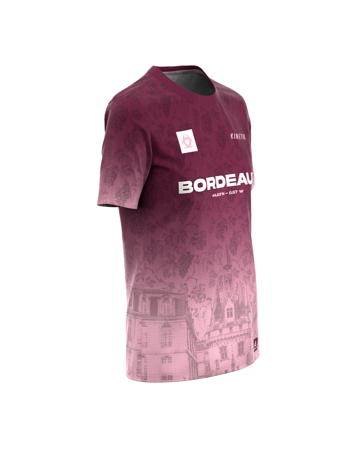 FALKON WOMEN BORDEAUX - Maillots trail-running - 3 - kinetik-adrenalink