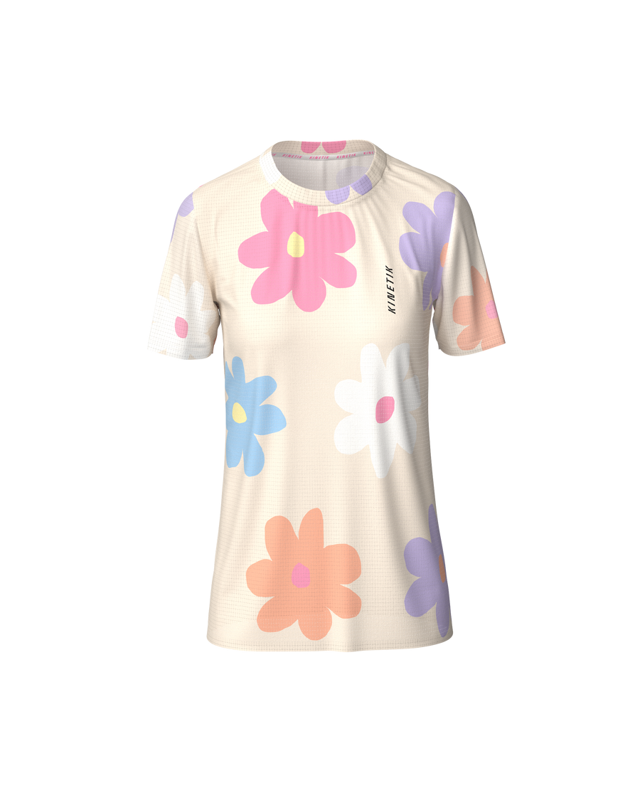 FALKON WOMEN COTTON FLORE - Maillots trail-running - 3 - kinetik-adrenalink