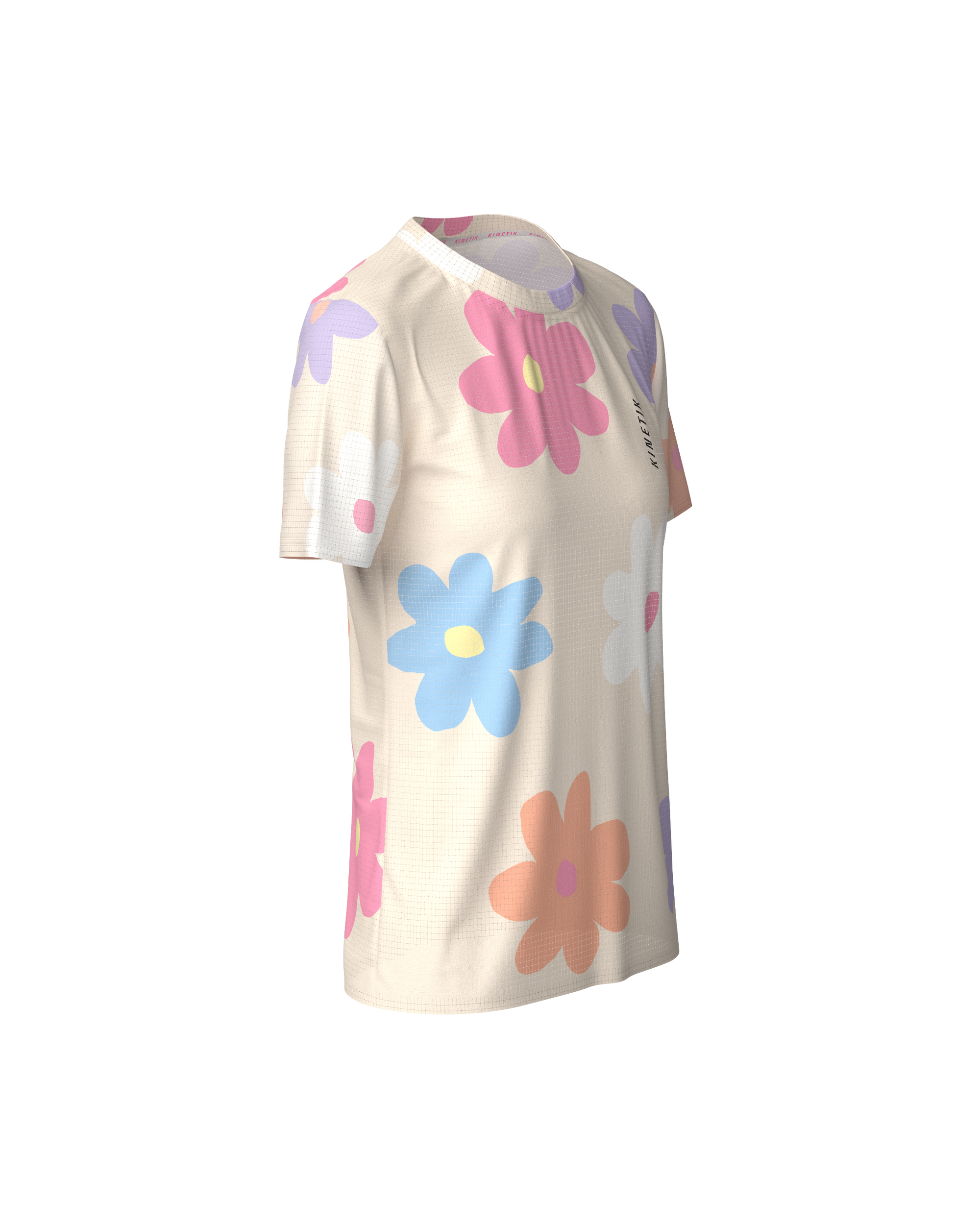 FALKON WOMEN COTTON FLORE - Maillots trail-running - 4 - kinetik-adrenalink