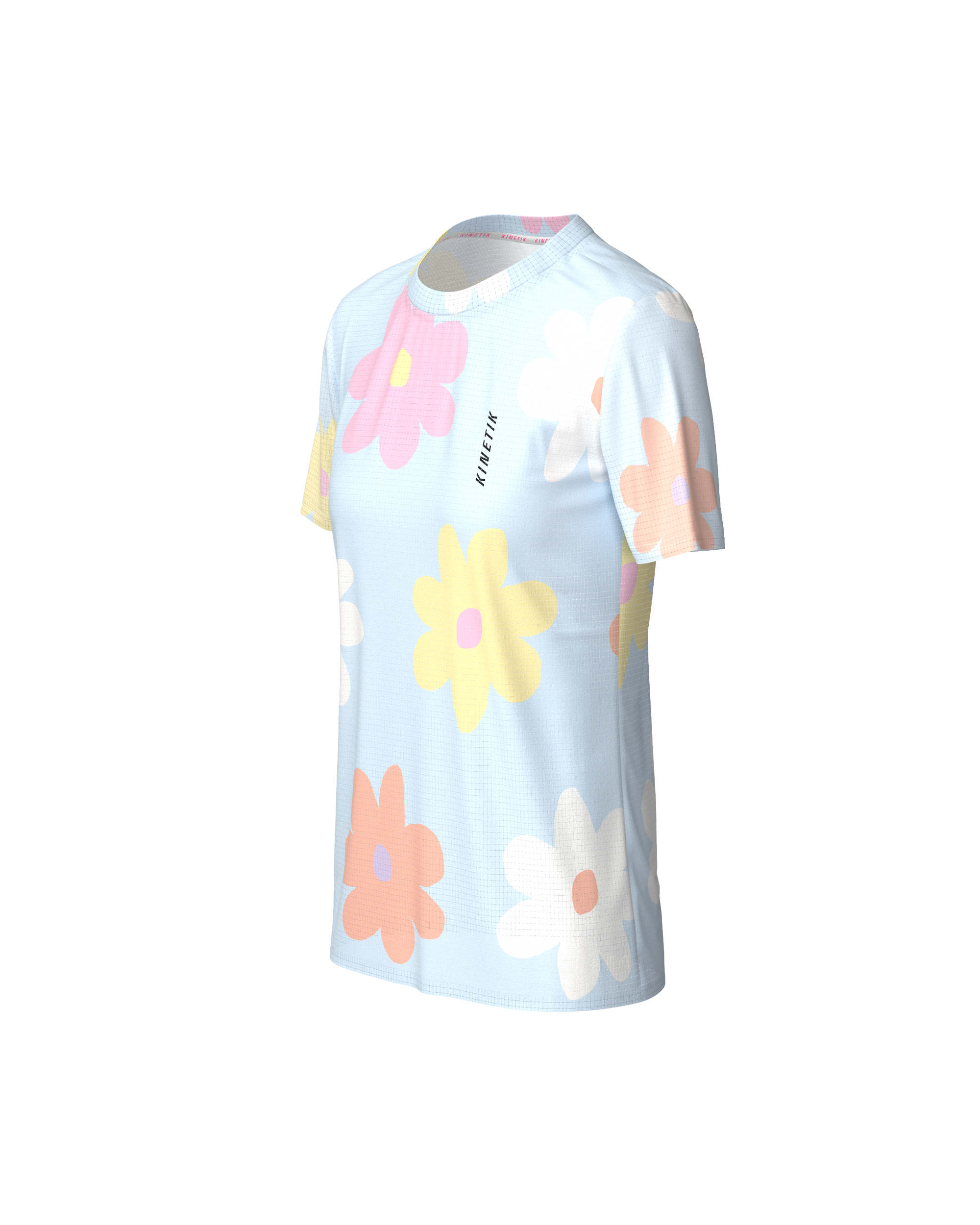 FALKON WOMEN FLORE POWDER BLUE - Maillots trail-running - 1 - kinetik-adrenalink