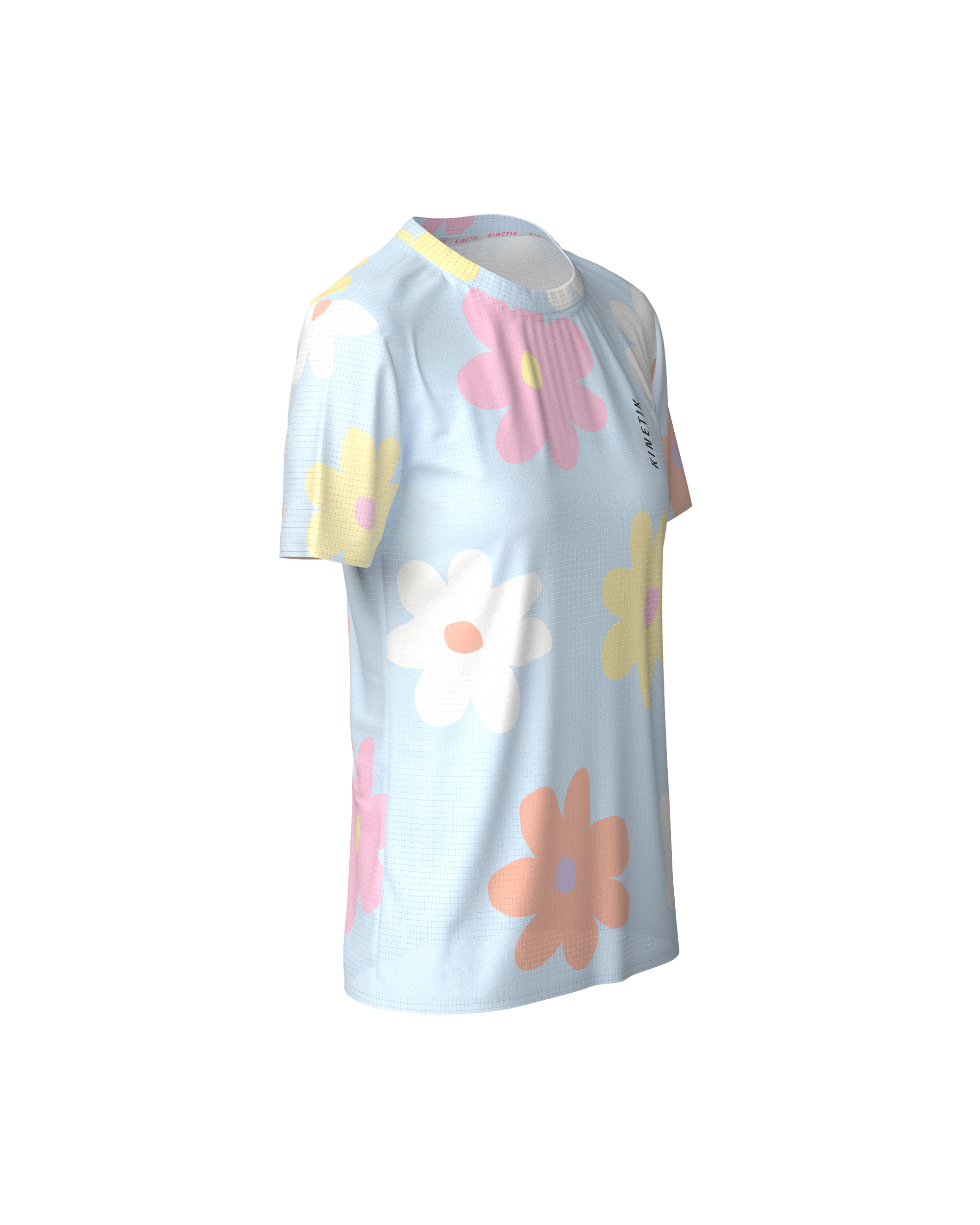 FALKON WOMEN FLORE POWDER BLUE - Maillots trail-running - 4 - kinetik-adrenalink