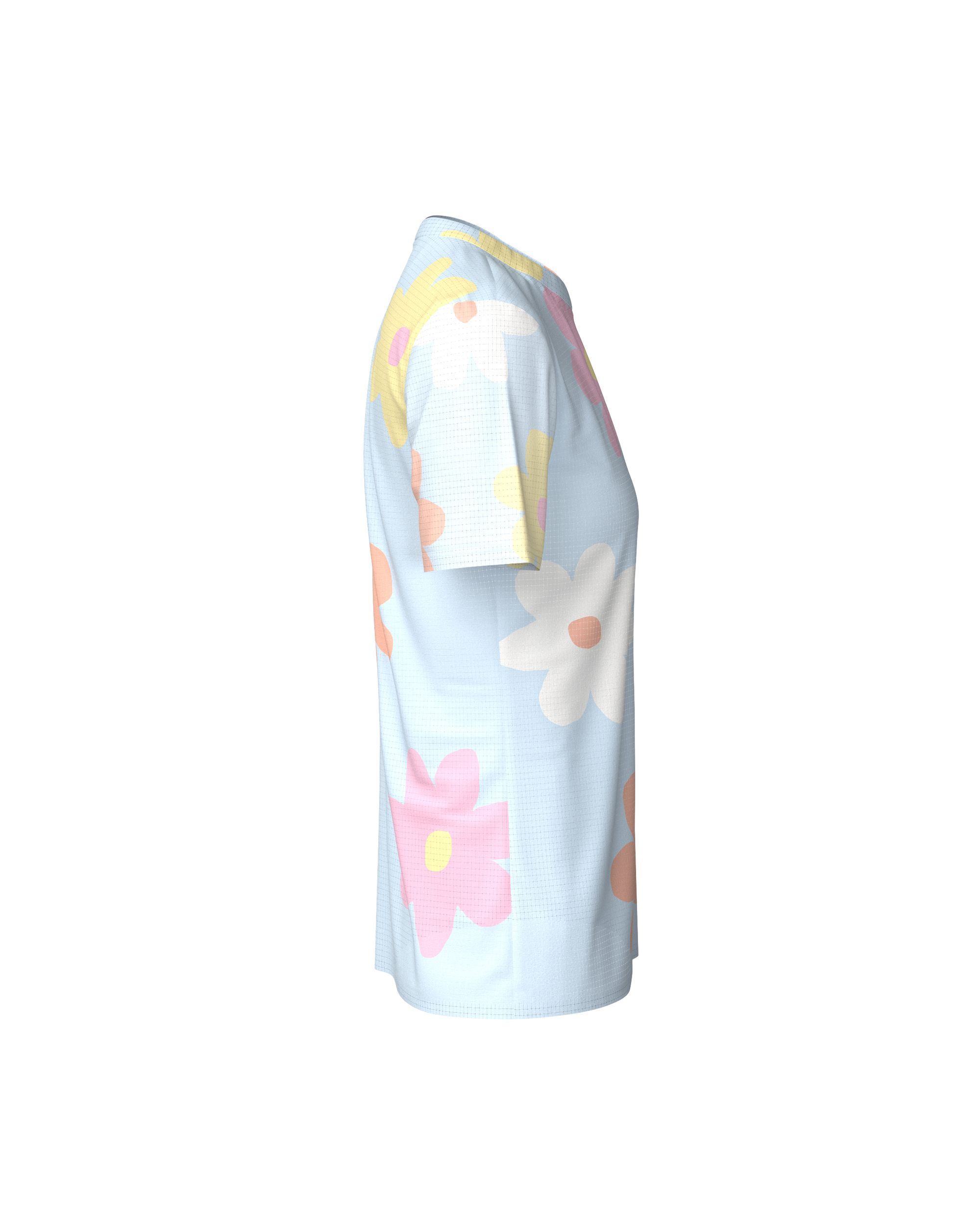 FALKON WOMEN FLORE POWDER BLUE - Maillots trail-running - 5 - kinetik-adrenalink