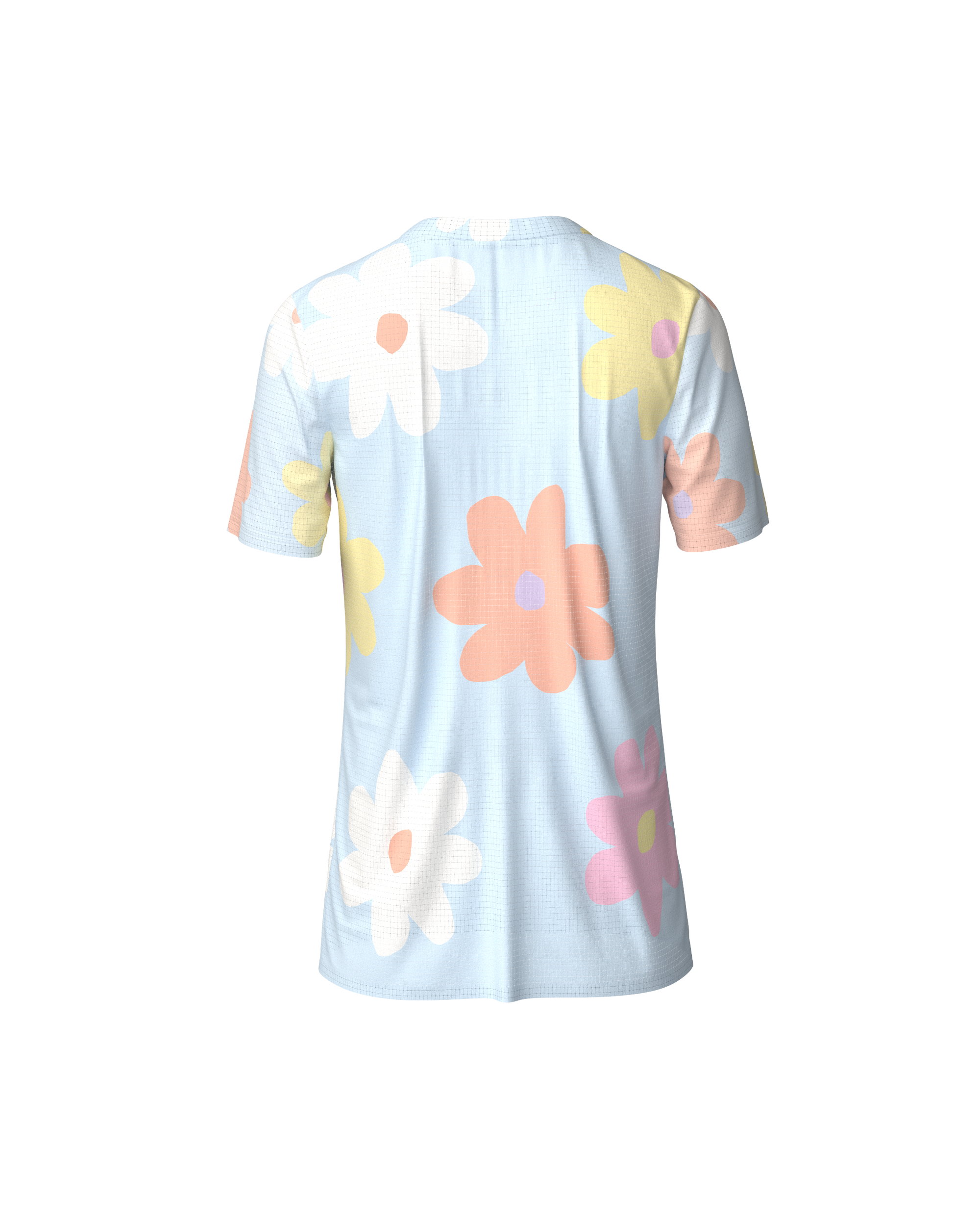 FALKON WOMEN FLORE POWDER BLUE - Maillots trail-running - 7 - kinetik-adrenalink
