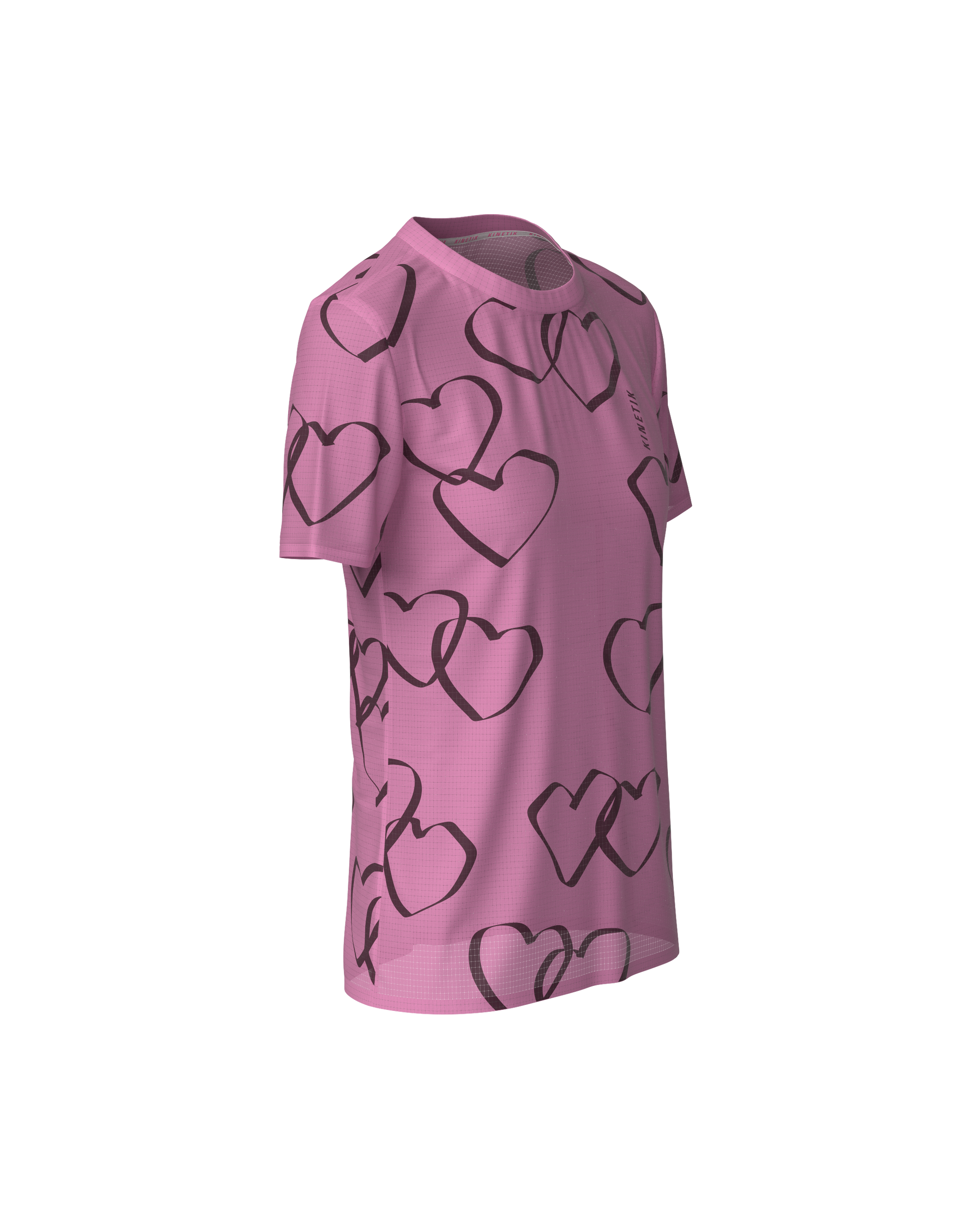FALKON WOMEN HEART PARADE FLAMINGO - Maillots trail-running - 3 - kinetik-adrenalink