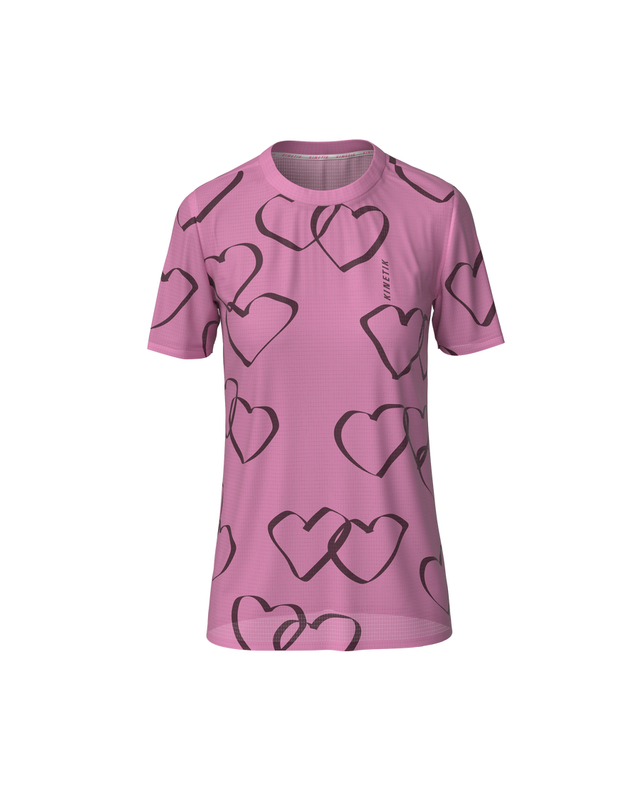 FALKON WOMEN HEART PARADE FLAMINGO - Maillots trail-running - 3 - kinetik-adrenalink