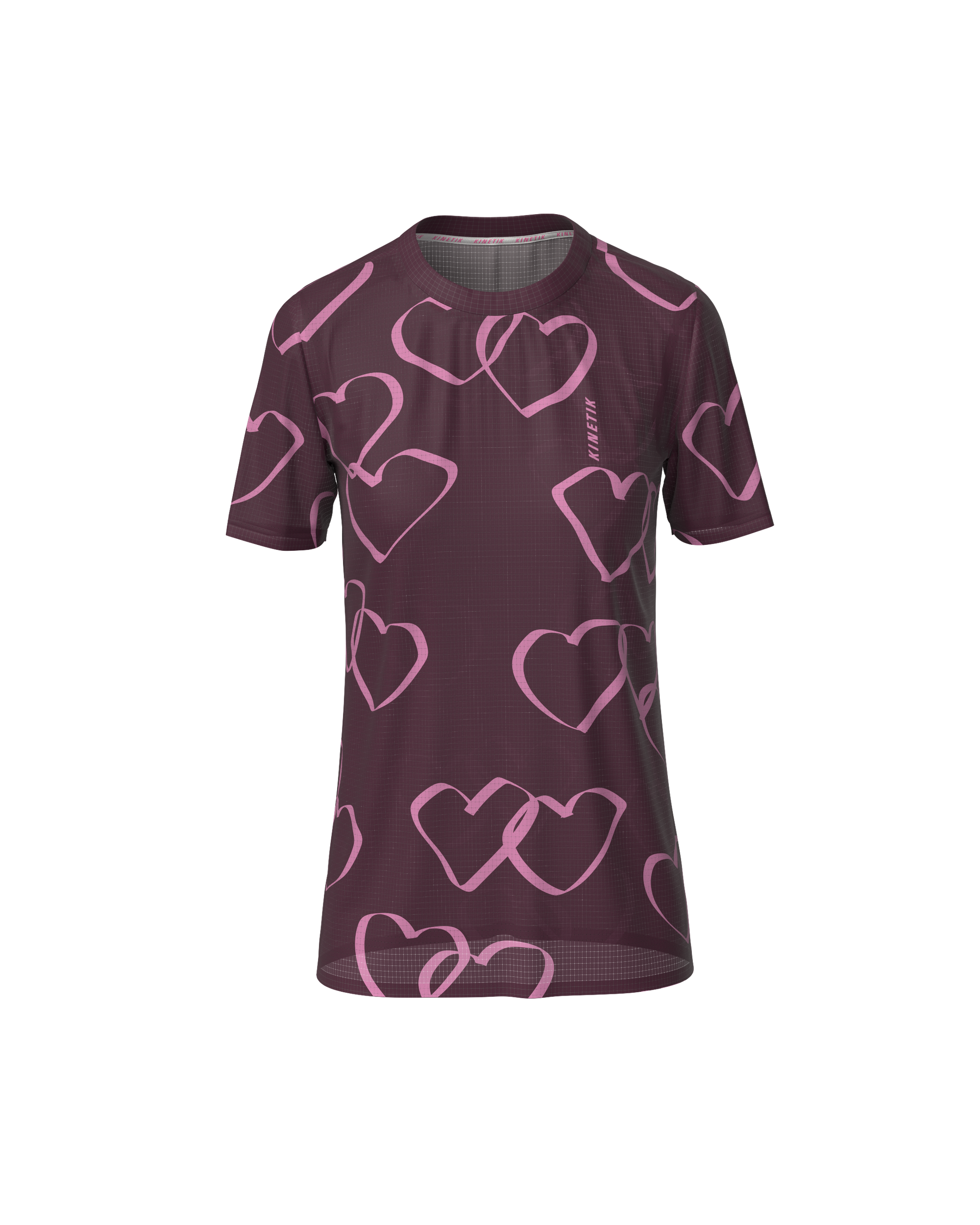 FALKON WOMEN HEART PARADE GRAPE JUICE - Maillots trail-running - 2 - kinetik-adrenalink