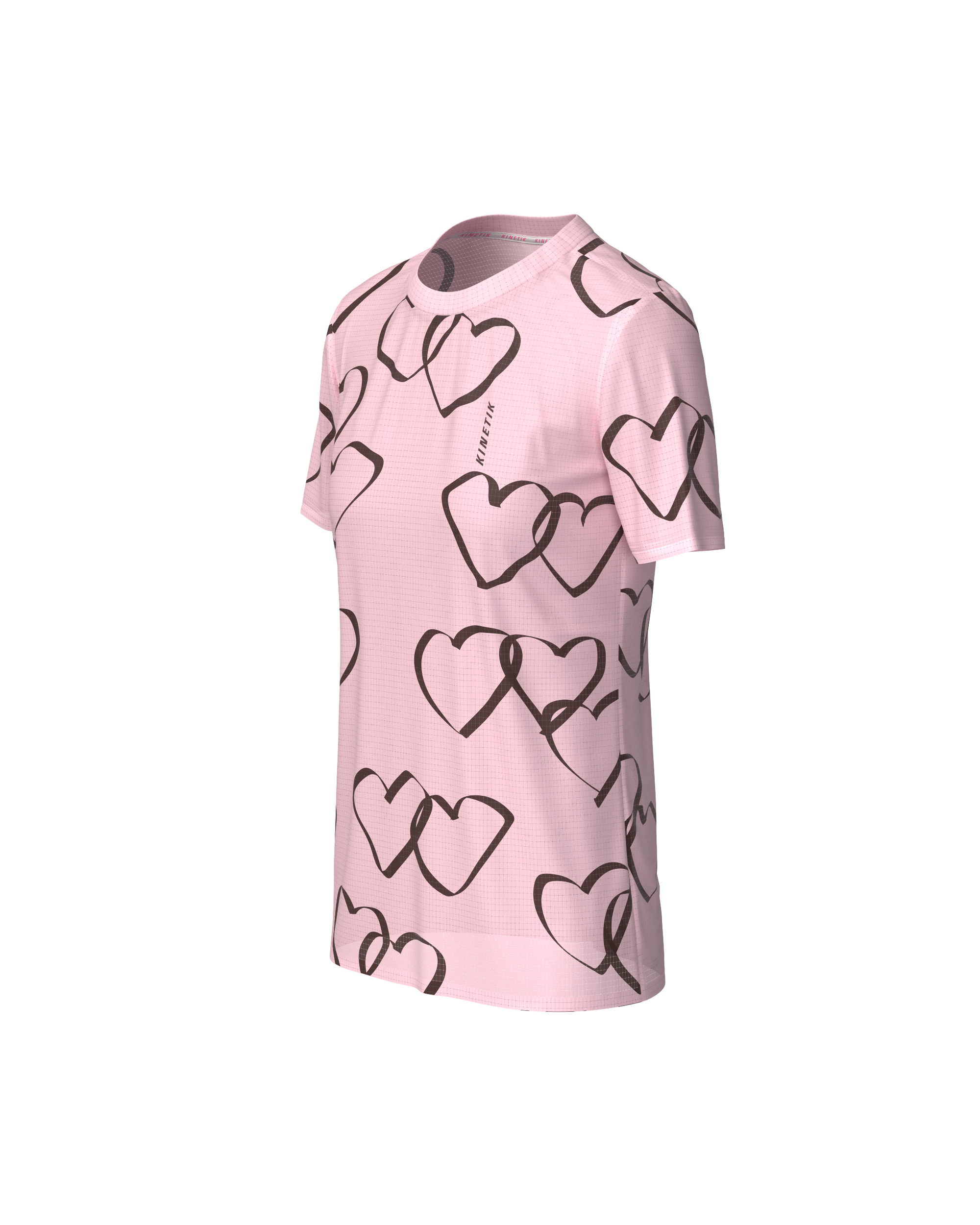 FALKON WOMEN HEART PARADE PETAL PINK - Maillots trail-running - 1 - kinetik-adrenalink