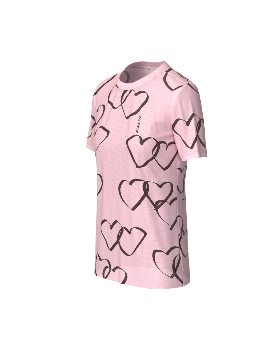 FALKON WOMEN HEART PARADE PETAL PINK - Maillots trail-running - 1 - kinetik-adrenalink
