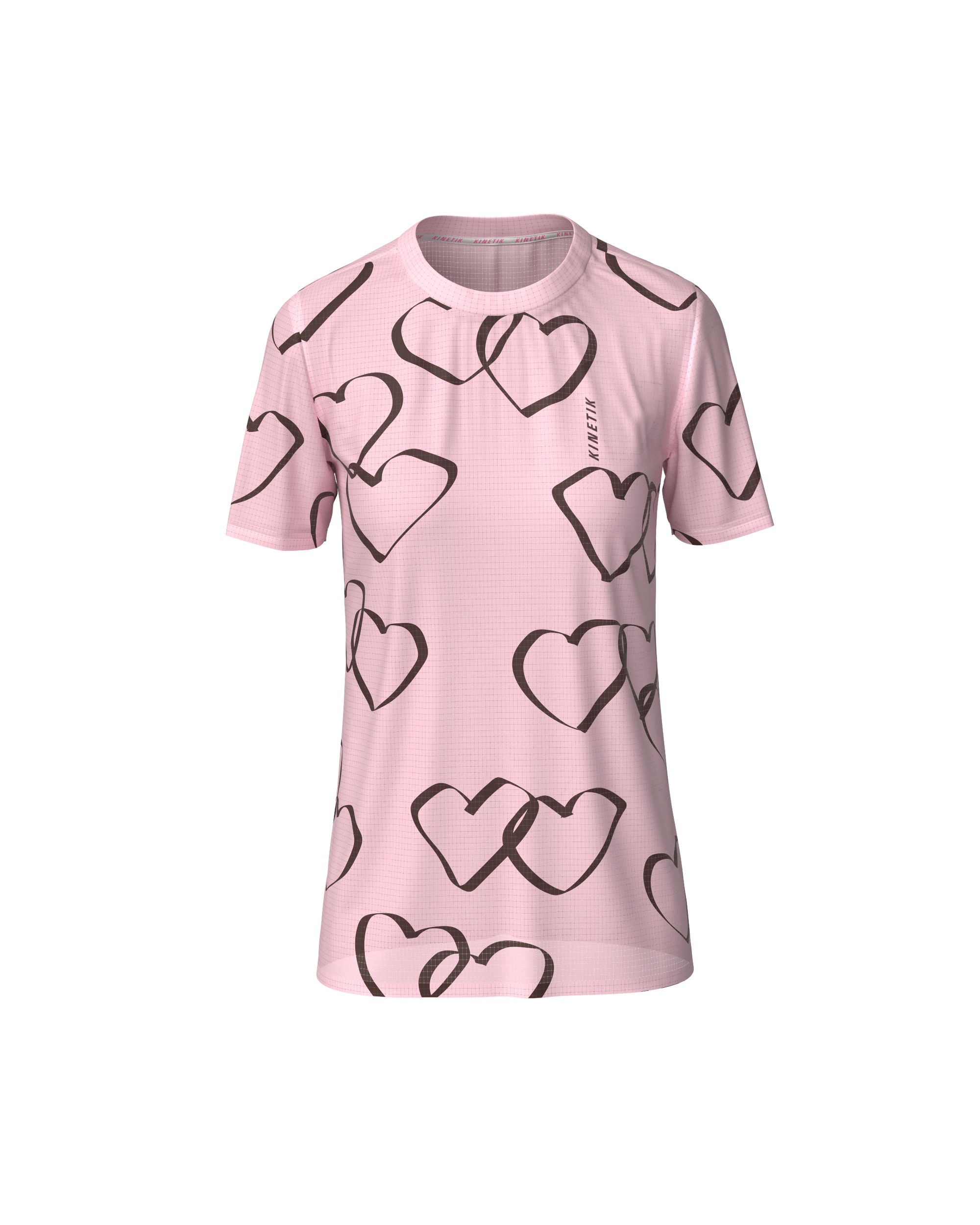 FALKON WOMEN HEART PARADE PETAL PINK - Maillots trail-running - 2 - kinetik-adrenalink