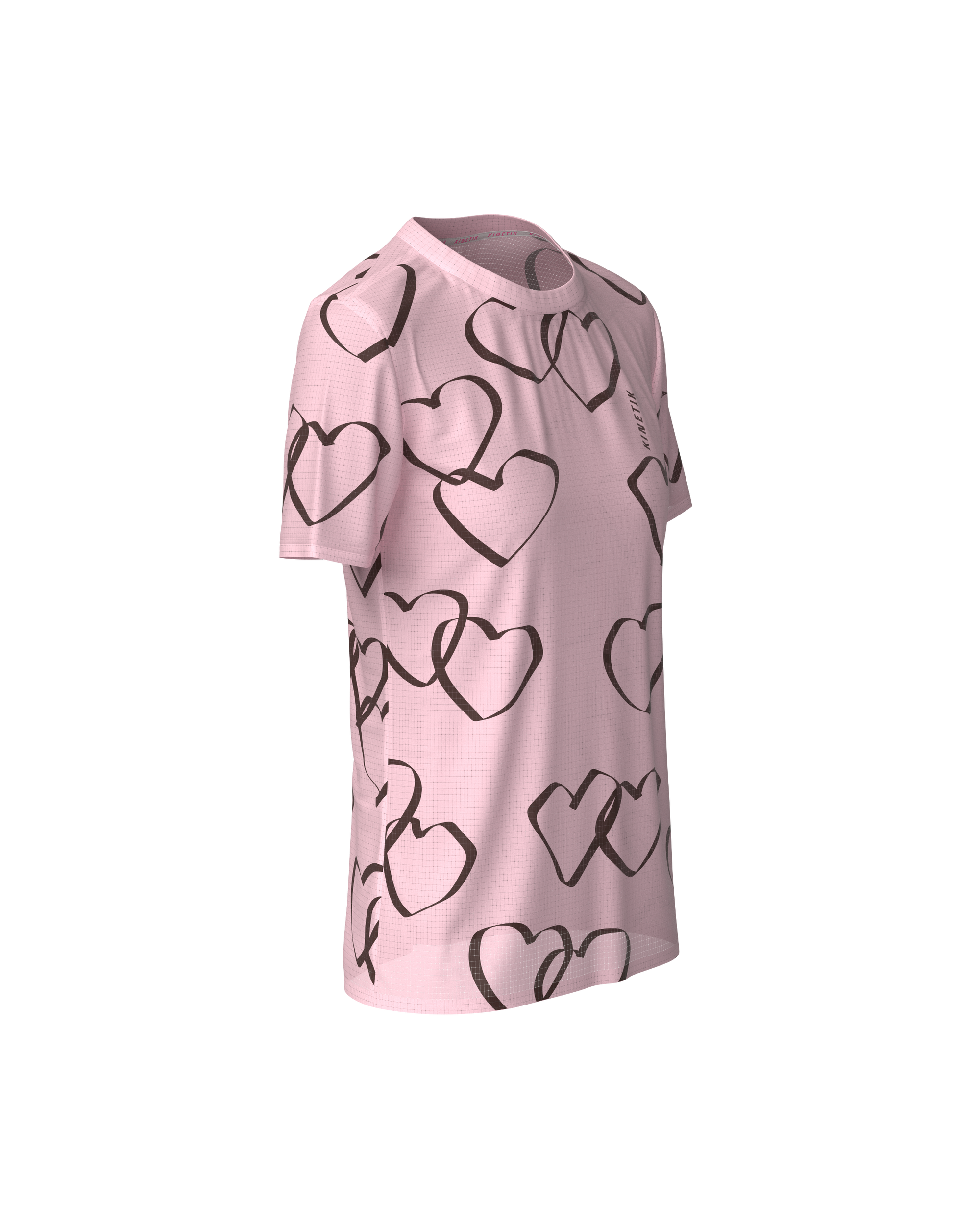 FALKON WOMEN HEART PARADE PETAL PINK - Maillots trail-running - 3 - kinetik-adrenalink