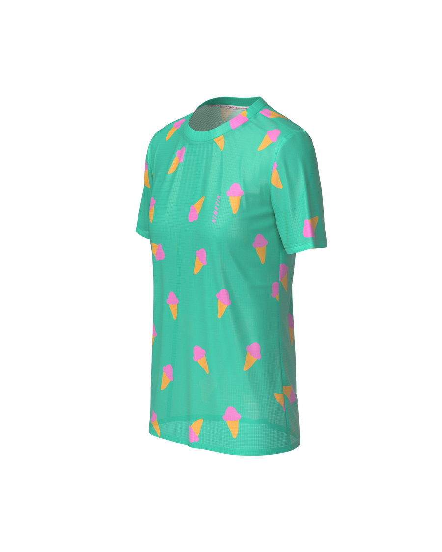 FALKON WOMEN HOLIDAY SERIES ICE CREAM DOT - Maillots trail-running - 1 - kinetik-adrenalink