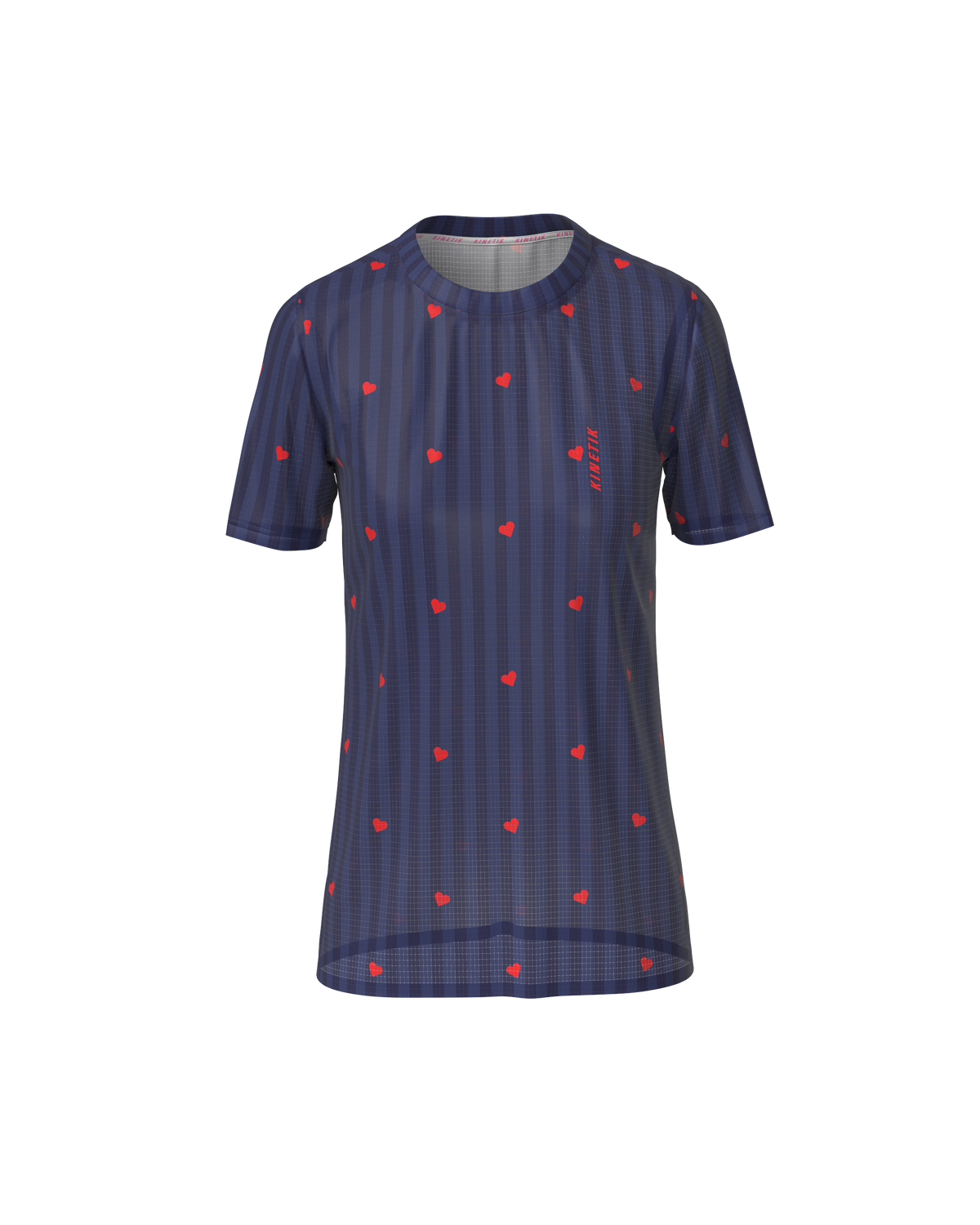 Maillots trail-running FALKON WOMEN LOVE STRIPE NAVY - 3 - kinetik