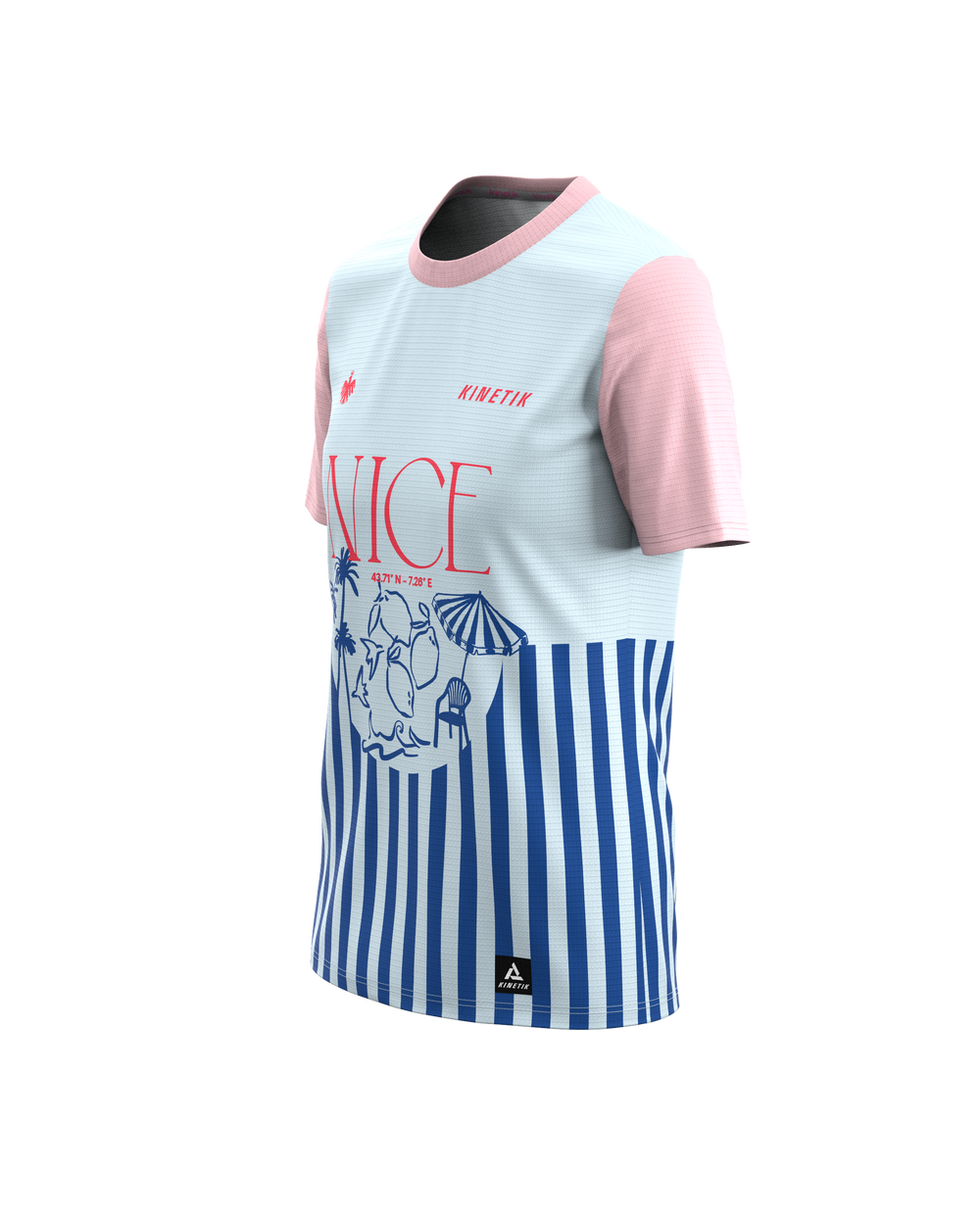 FALKON WOMEN NICE STRIPS - Maillots trail-running - 1 - kinetik-adrenalink