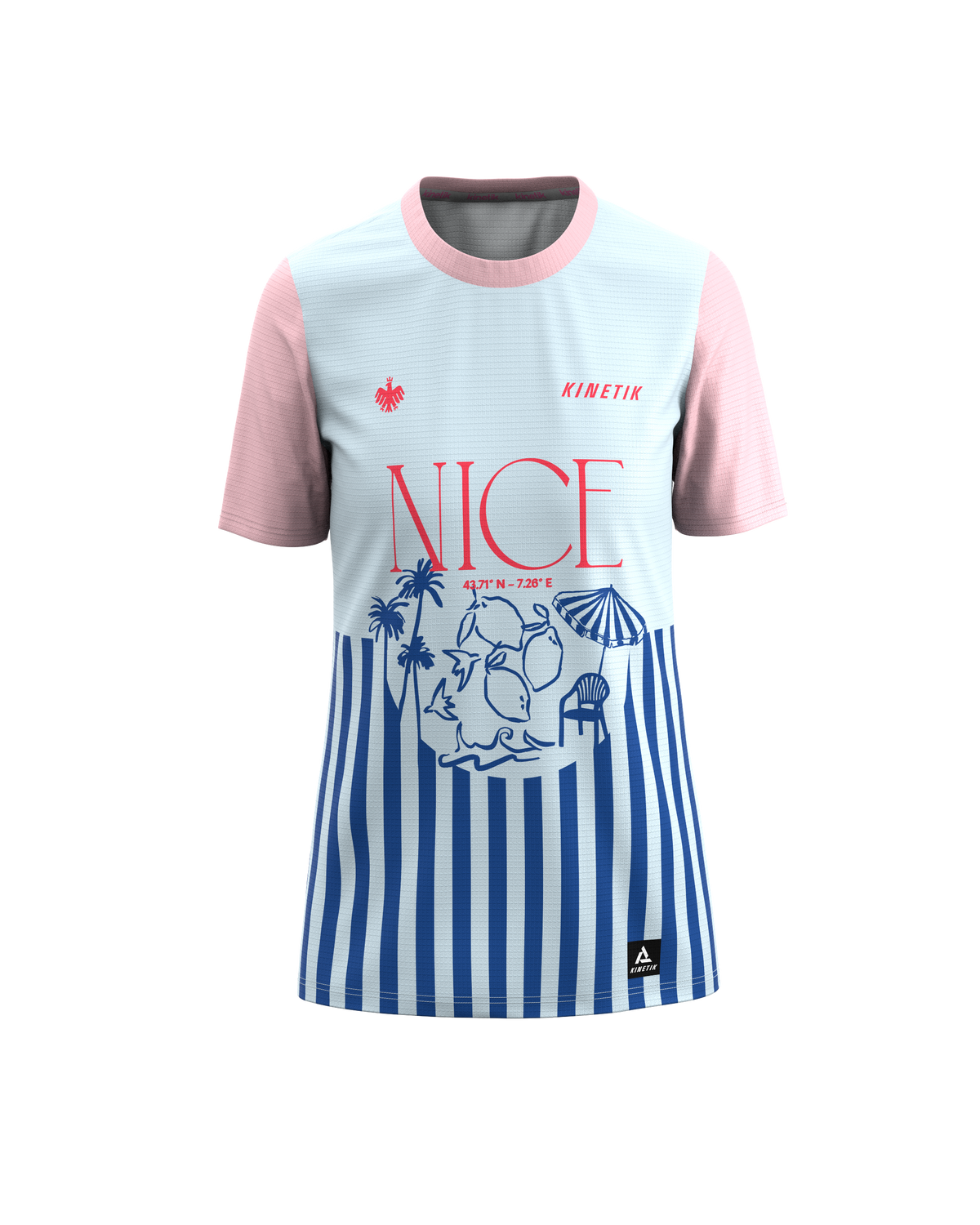 FALKON WOMEN NICE STRIPS - Maillots trail-running - 4 - kinetik-adrenalink