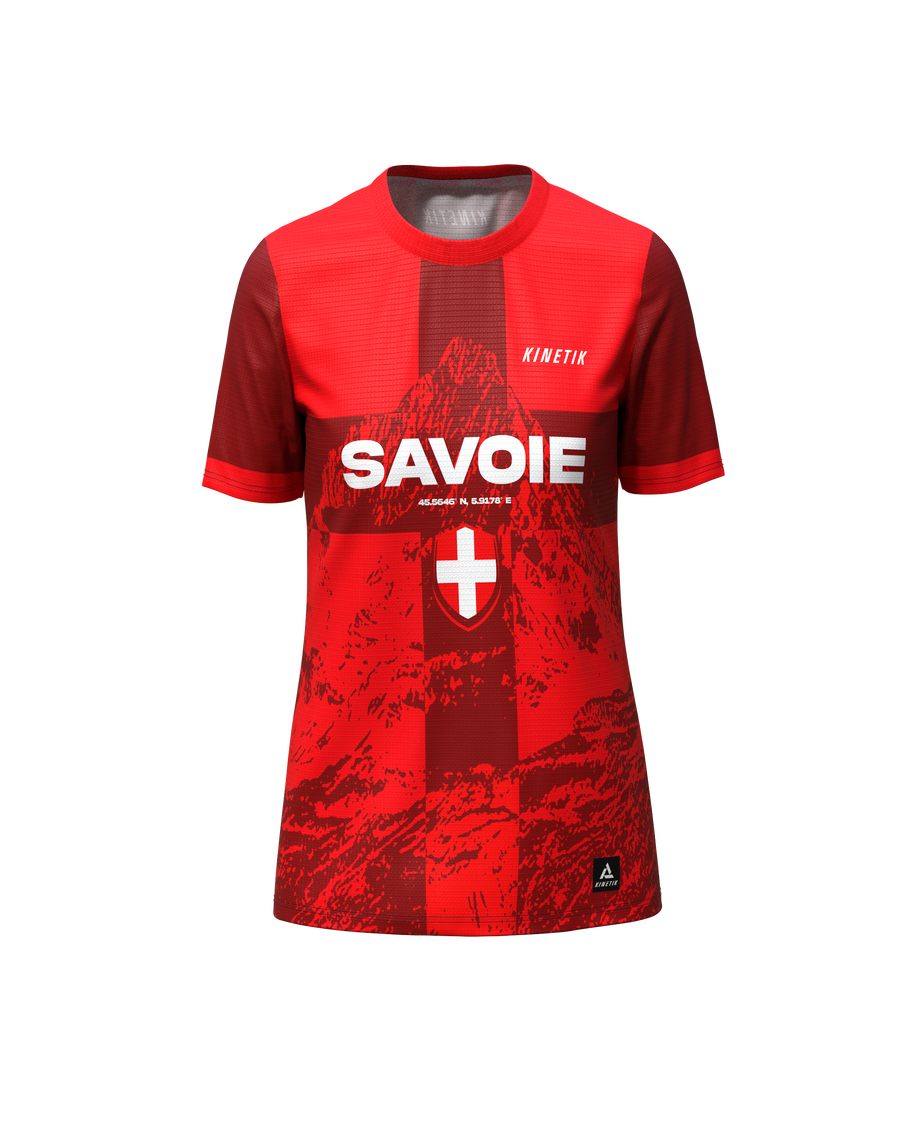 FALKON WOMEN SAVOIE -- women's short-sleeve trail running jersey - kinetik-adrenalink