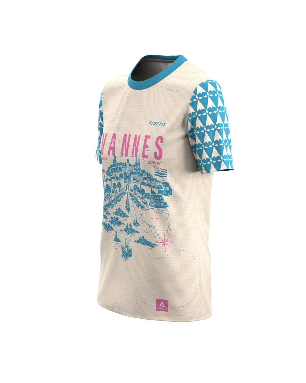 FALKON WOMEN VANNES BLEU - Maillots trail-running - 1 - kinetik-adrenalink