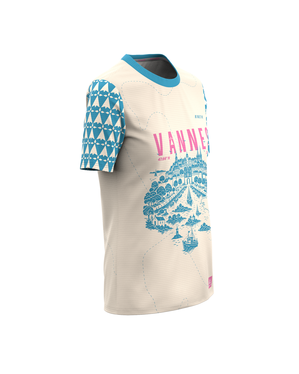 FALKON WOMEN VANNES BLEU - Maillots trail-running - 3 - kinetik-adrenalink