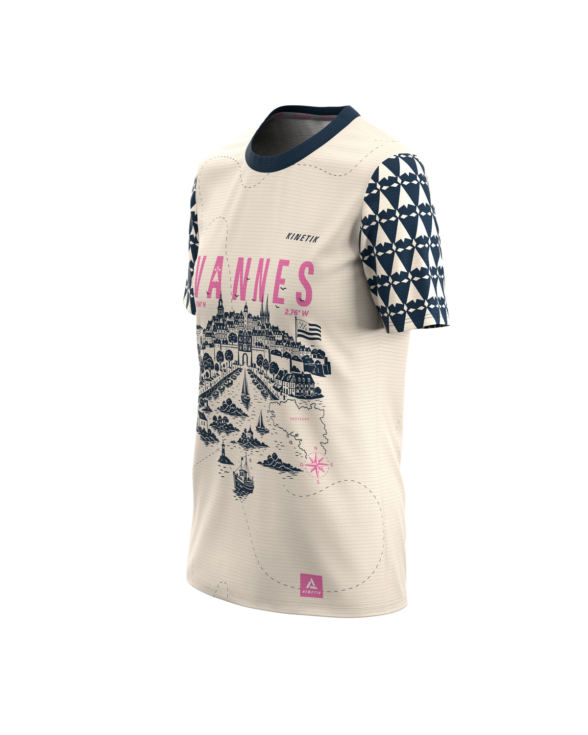FALKON WOMEN VANNES NAVY - Maillots trail-running - 1 - kinetik-adrenalink