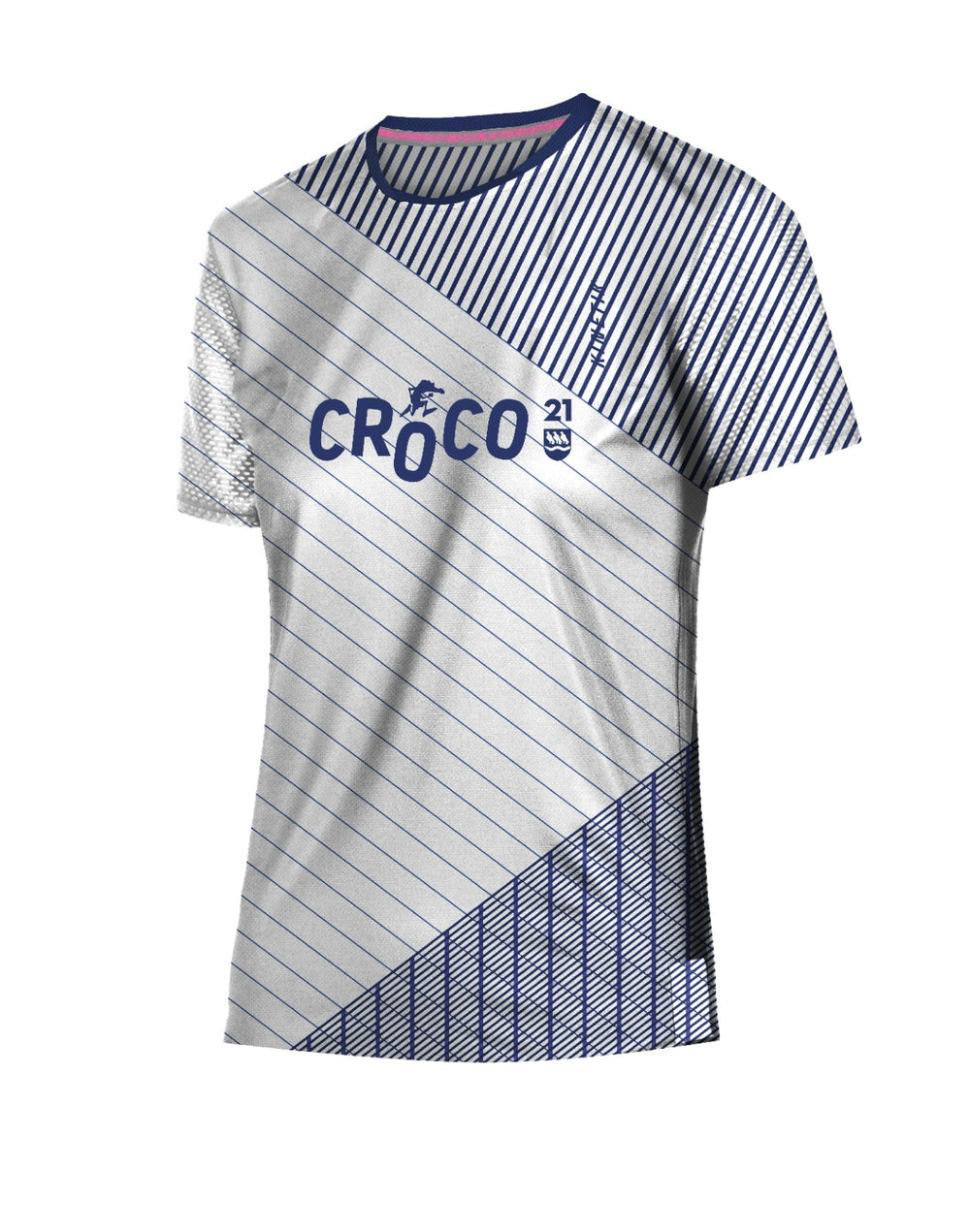 MAILLOT FEMME FALKON RAYE BLEU - CROCO - Maillots trail-running - 1 - kinetik-adrenalink