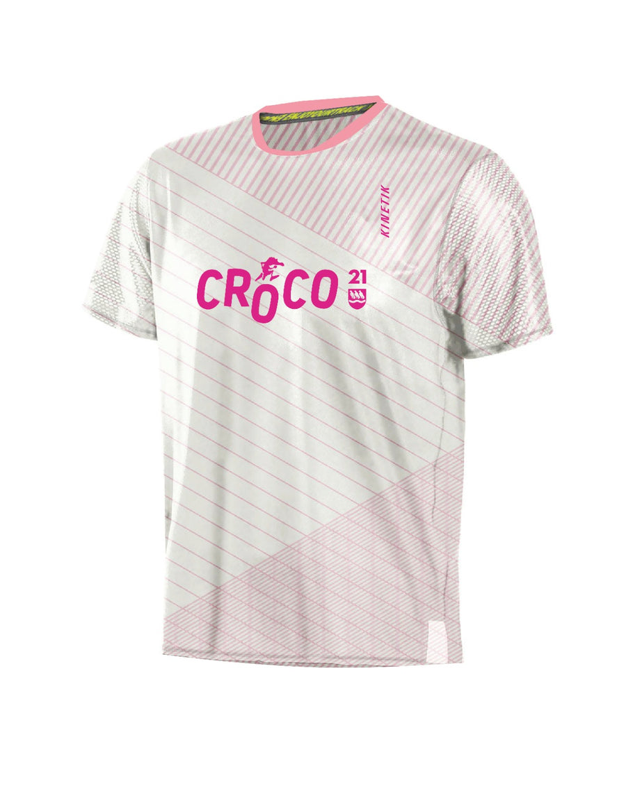 MAILLOT HOMME FALKON RAYE ROSE - CROCO - Maillots trail-running - 1 - kinetik-adrenalink