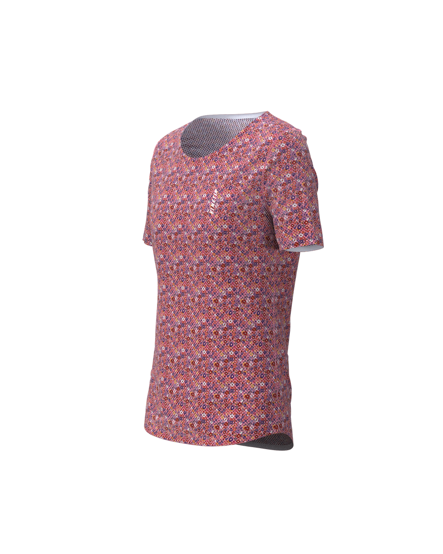 MAVRIK AR.90 WOMEN FLORAL CHERRY - Maillots trail-running - 1 - kinetik-adrenalink