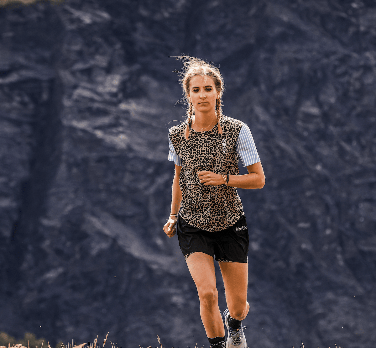 MAVRIK AR.90 WOMEN LEOPARD X MARINIERE - Maillots trail-running - 5 - kinetik-adrenalink