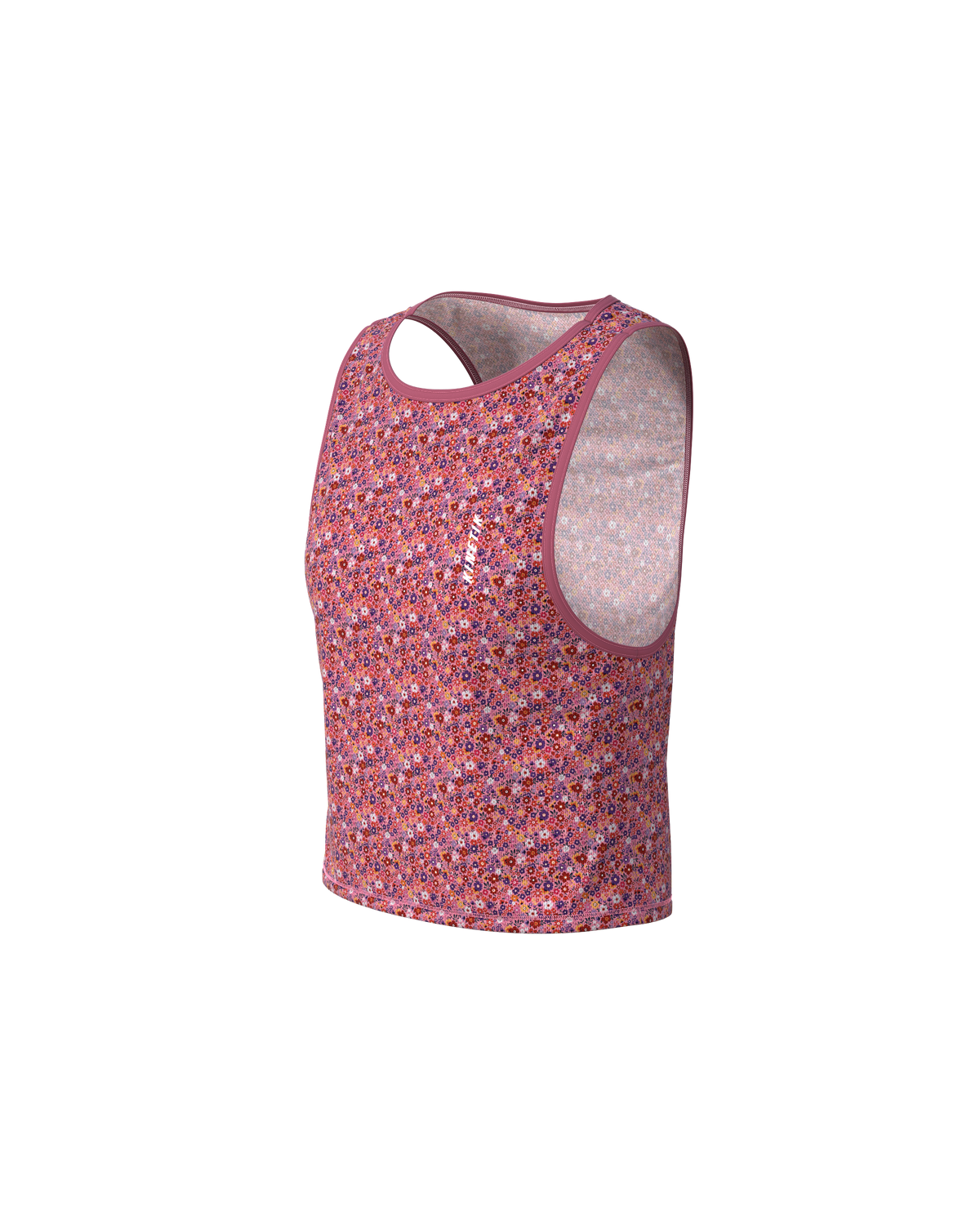 MAVRIK CROP TOP FLORAL CHERRY - Maillots trail-running - 1 - kinetik-adrenalink