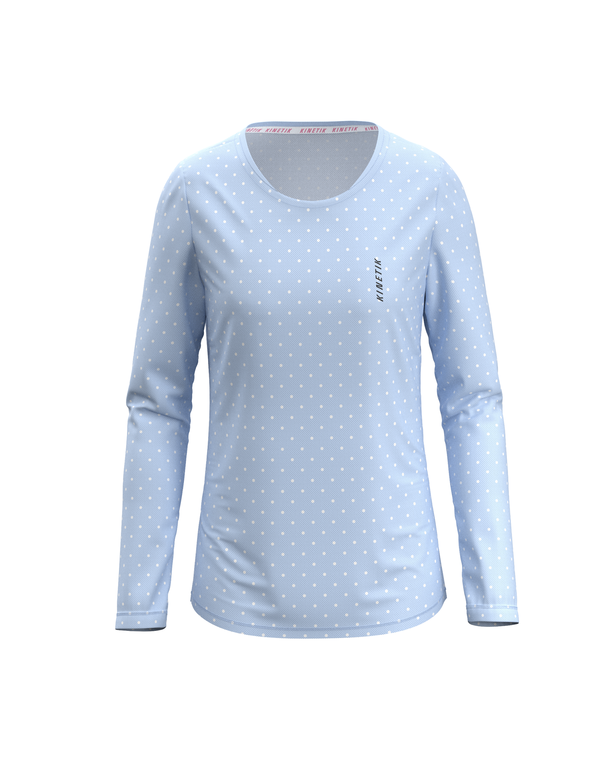 MAVRIK LS WOMEN DOTY BLUSH BLUE - Maillots trail-running - 3 - kinetik-adrenalink