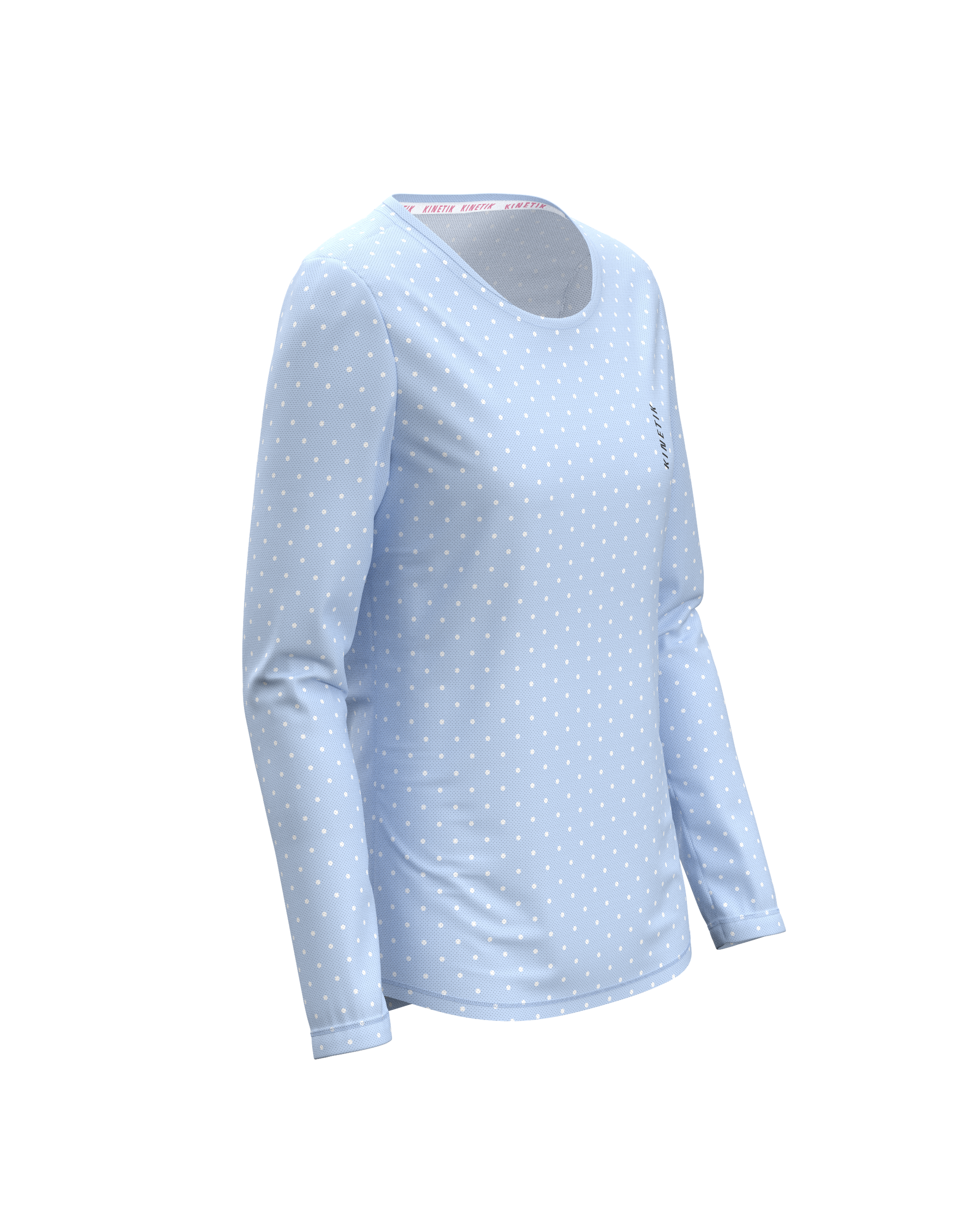 MAVRIK LS WOMEN DOTY BLUSH BLUE - Maillots trail-running - 4 - kinetik-adrenalink