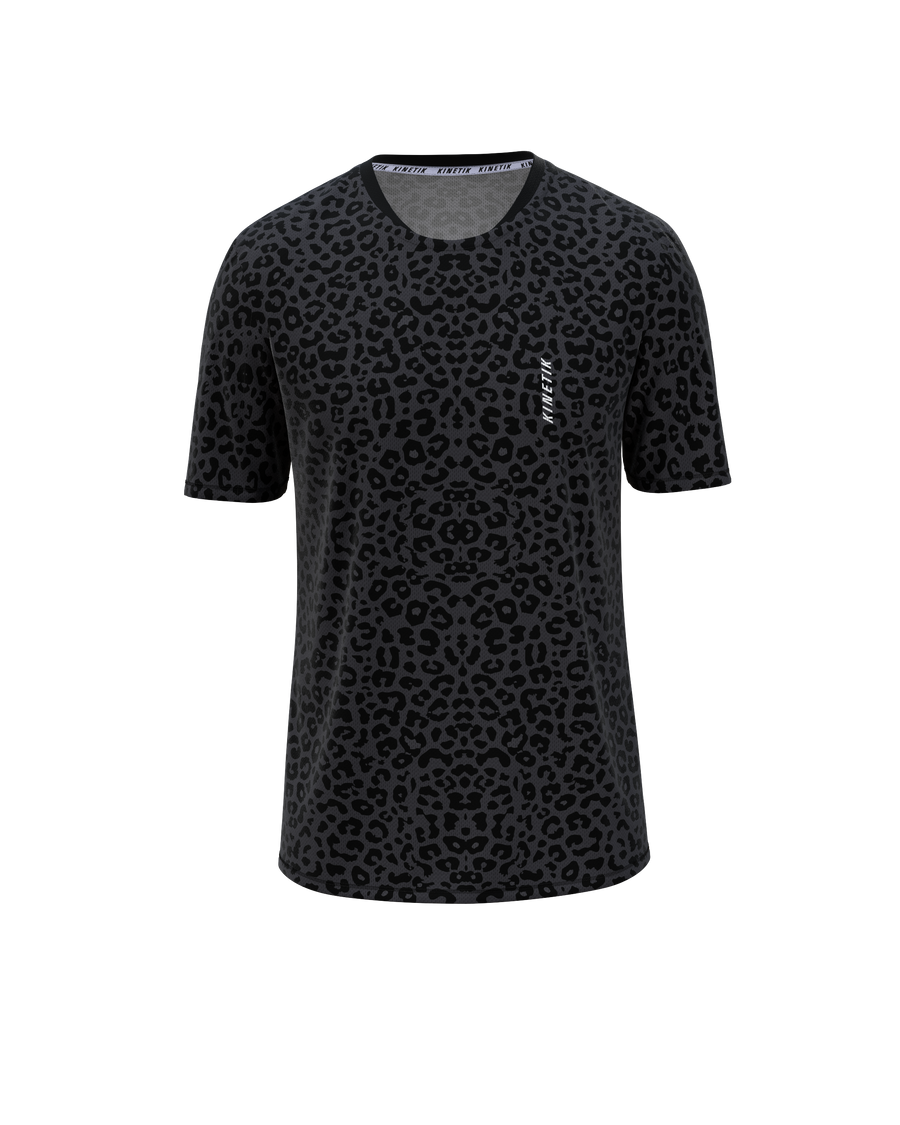 MAVRIK MEN LEOPARD BLACK COFFEE - Maillots trail-running - 3 - kinetik-adrenalink