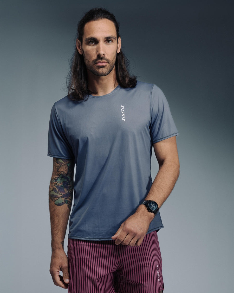 MAVRIK MEN ODYSSEY GRAY - Maillots trail-running - 2 - kinetik-adrenalink