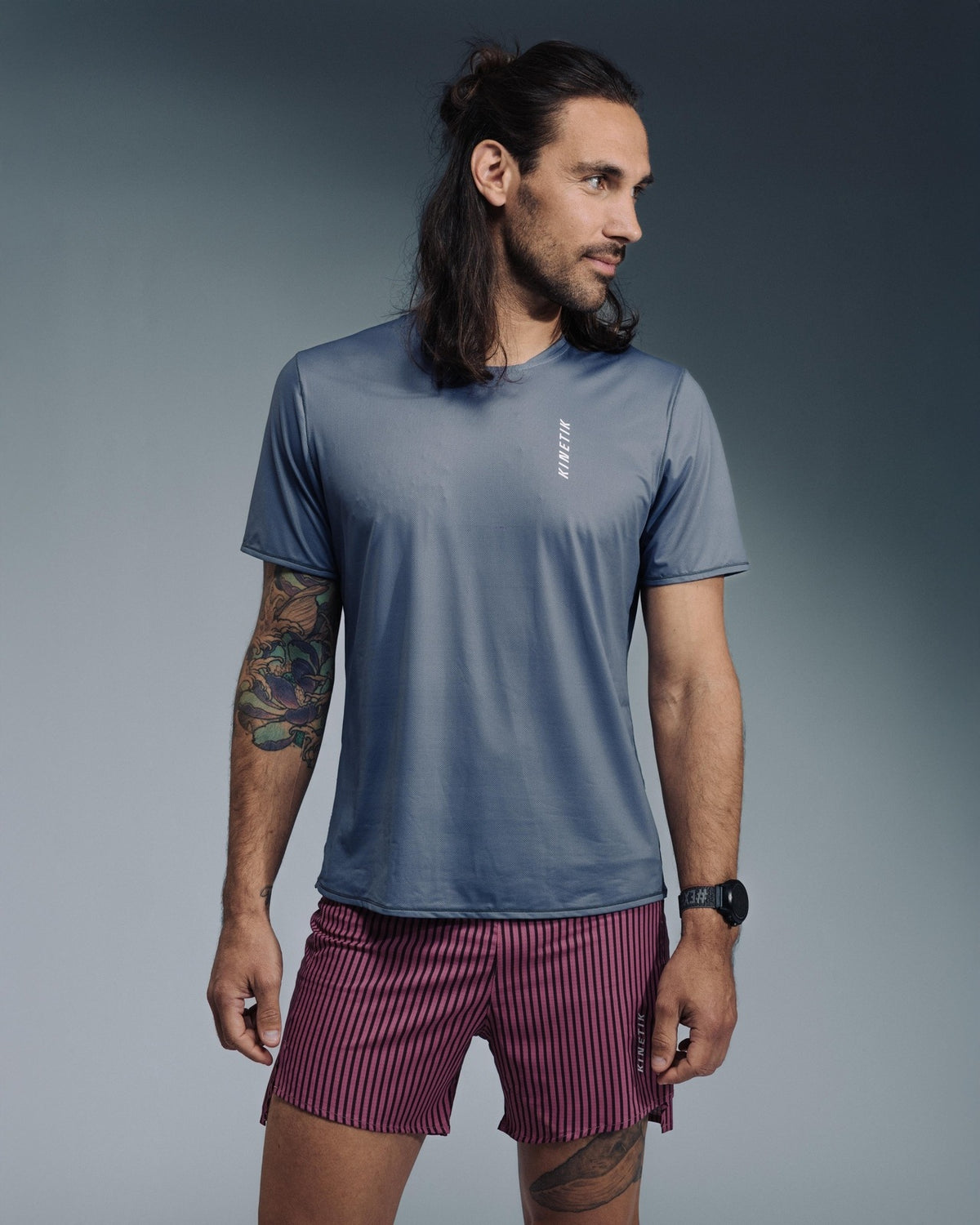 MAVRIK MEN ODYSSEY GRAY - Maillots trail-running - 3 - kinetik-adrenalink