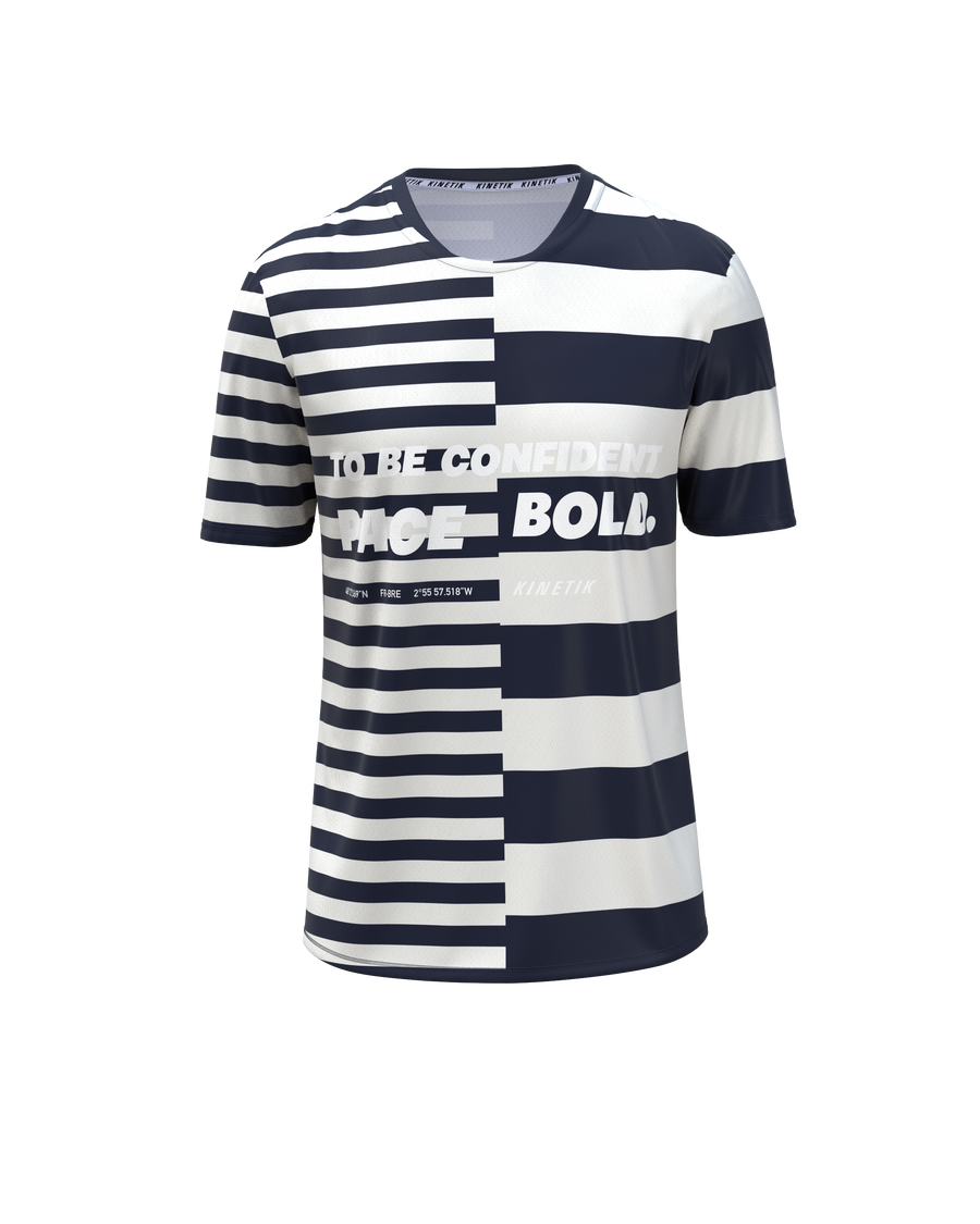 MAVRIK MEN PACE BOLD NAVY WHITE - Maillots trail-running - 2 - kinetik-adrenalink