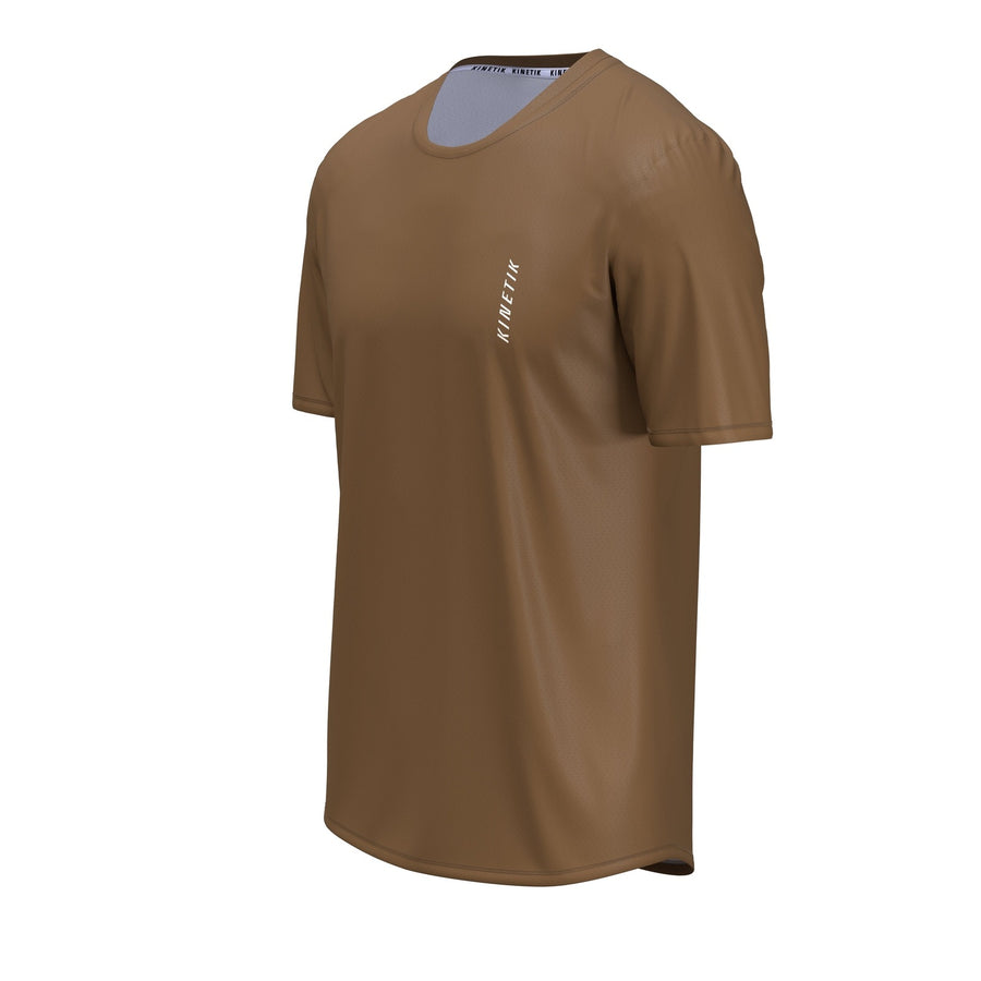 MAVRIK MEN PECAN BROWN - Maillots trail-running - 1 - kinetik-adrenalink