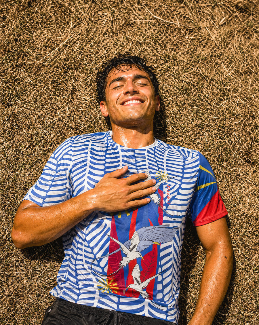 FALKON MEN BLUE - Trail Running Shirts - 2 - kinetik