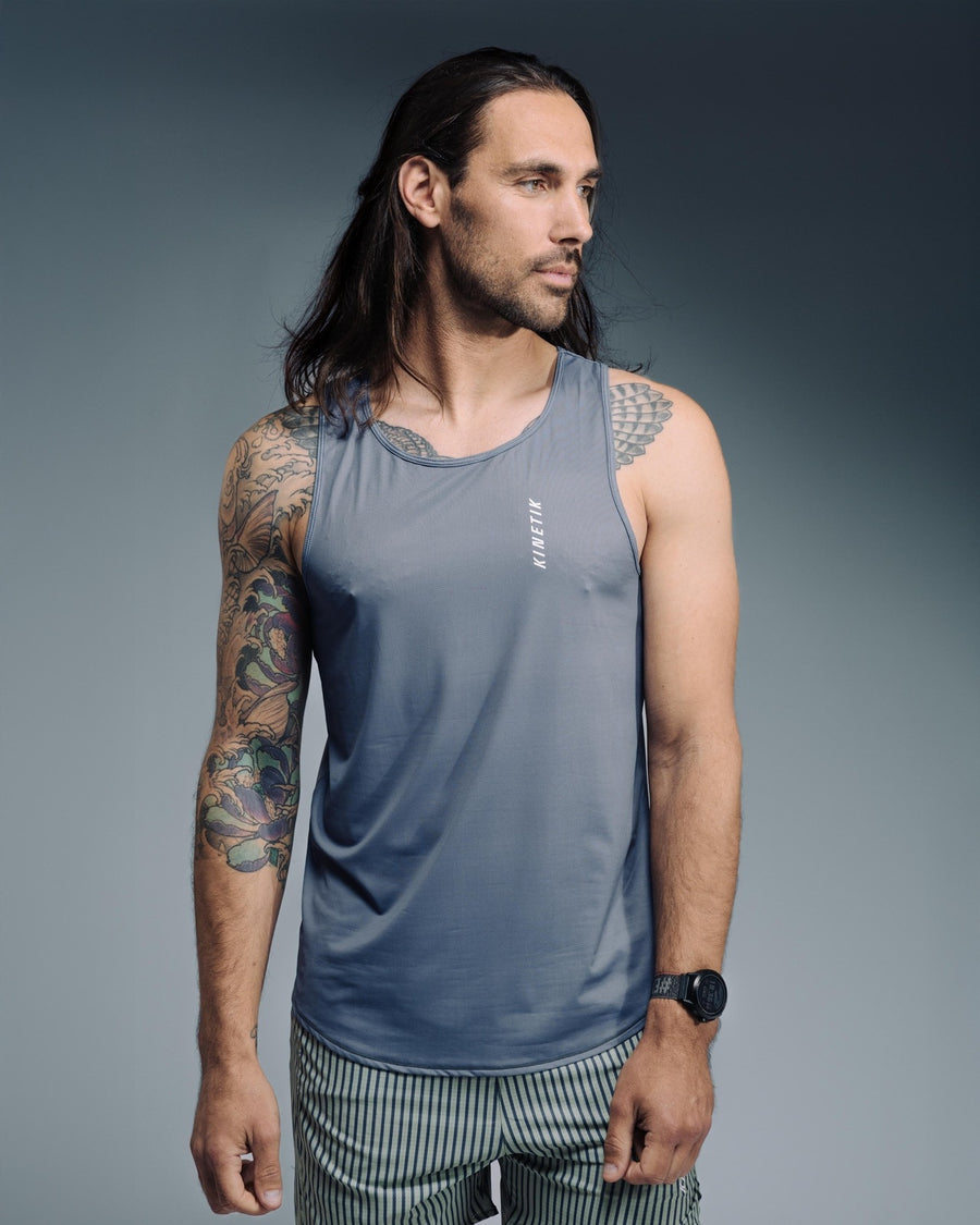 MAVRIK SL MEN ODYSSEY GRAY - Maillots trail-running - 2 - kinetik-adrenalink