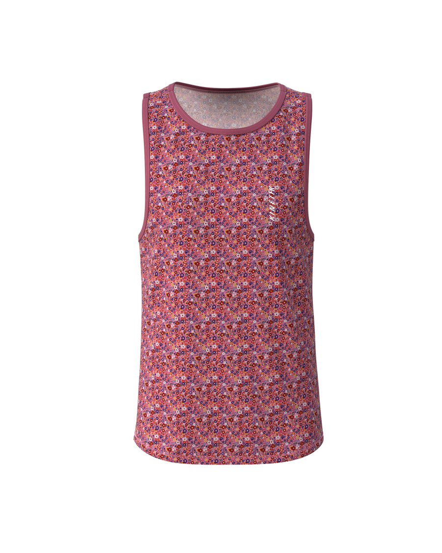 MAVRIK SL WOMEN FLORAL CHERRY - Maillots trail-running - 3 - kinetik-adrenalink