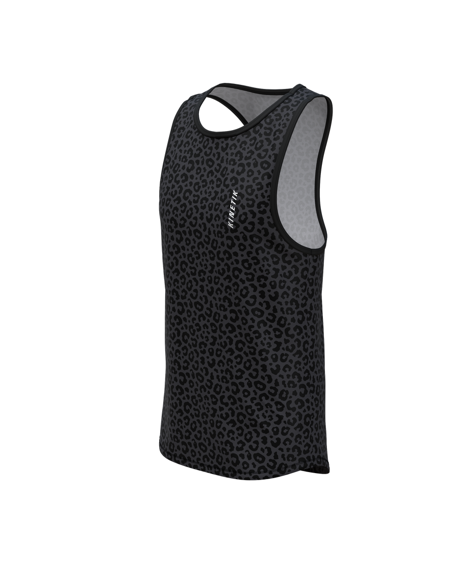 MAVRIK SL WOMEN LEOPARD BLACK COFFEE - Maillots trail-running - 1 - kinetik-adrenalink