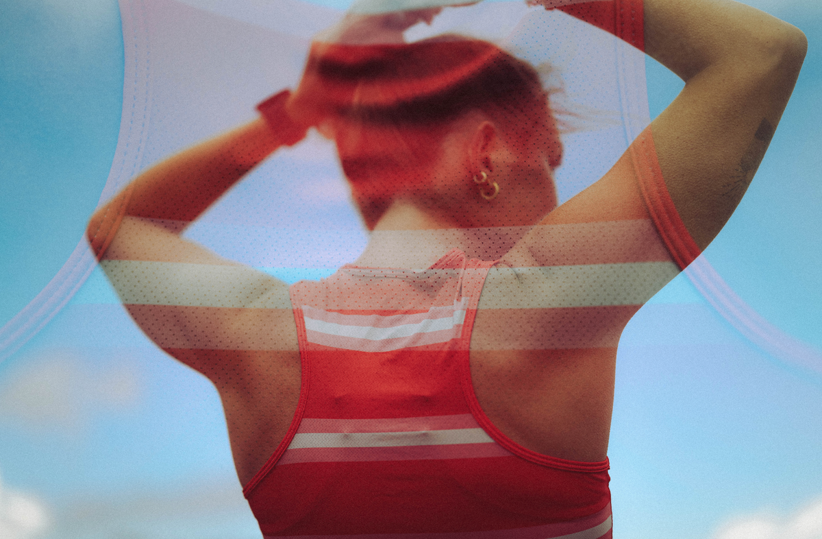 MAVRIK SL WOMEN RED CREAM STRIPE - Maillots trail-running - 4 - kinetik-adrenalink