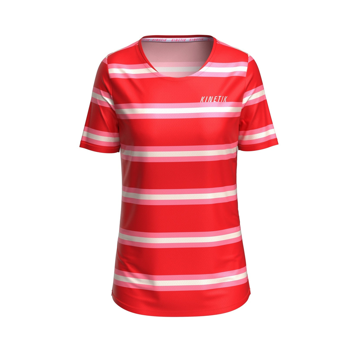MAVRIK WOMEN RED CREAM STRIPE - Maillots trail-running - 10 - kinetik-adrenalink